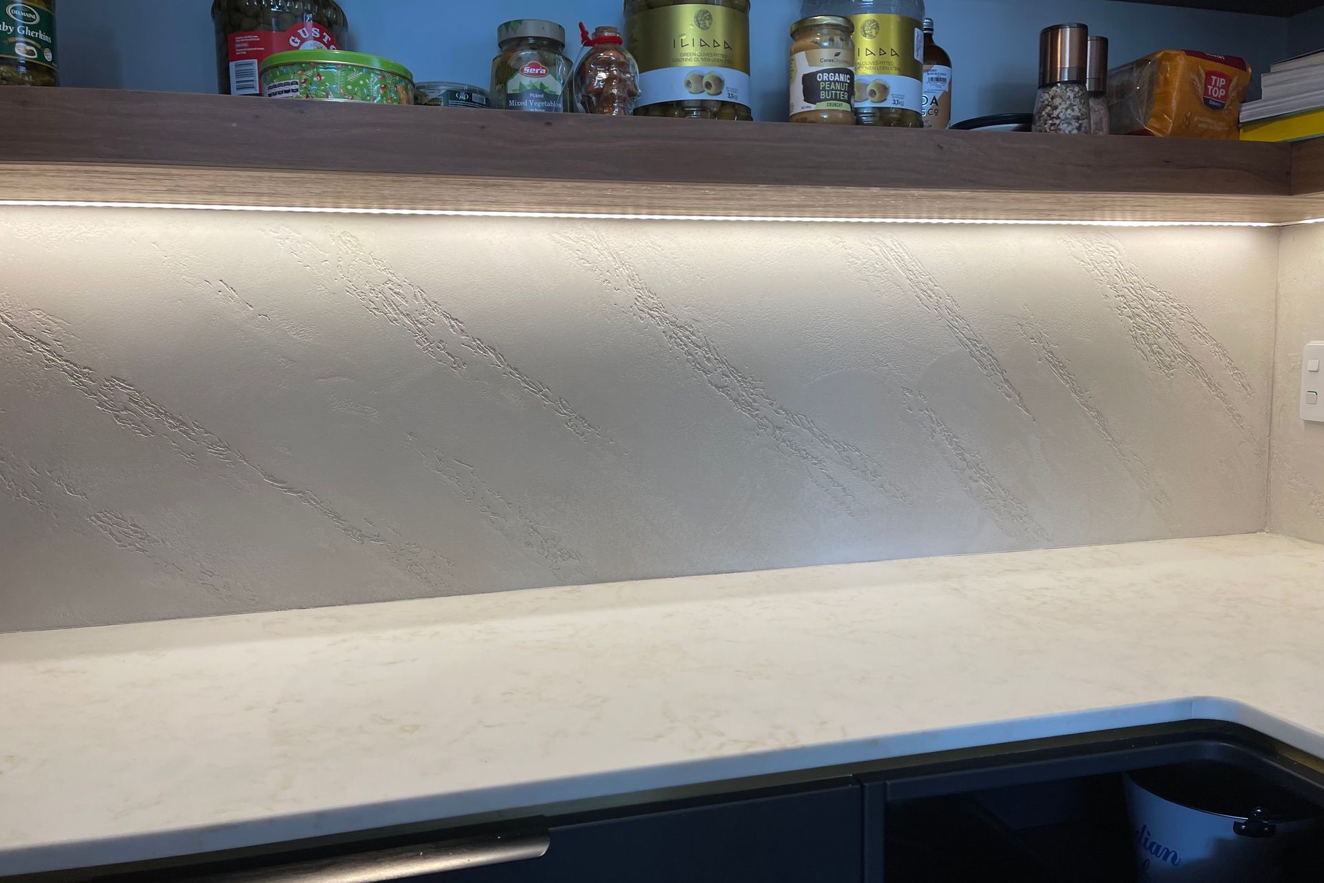 Kitchen and Scullery splashback, Split Stone