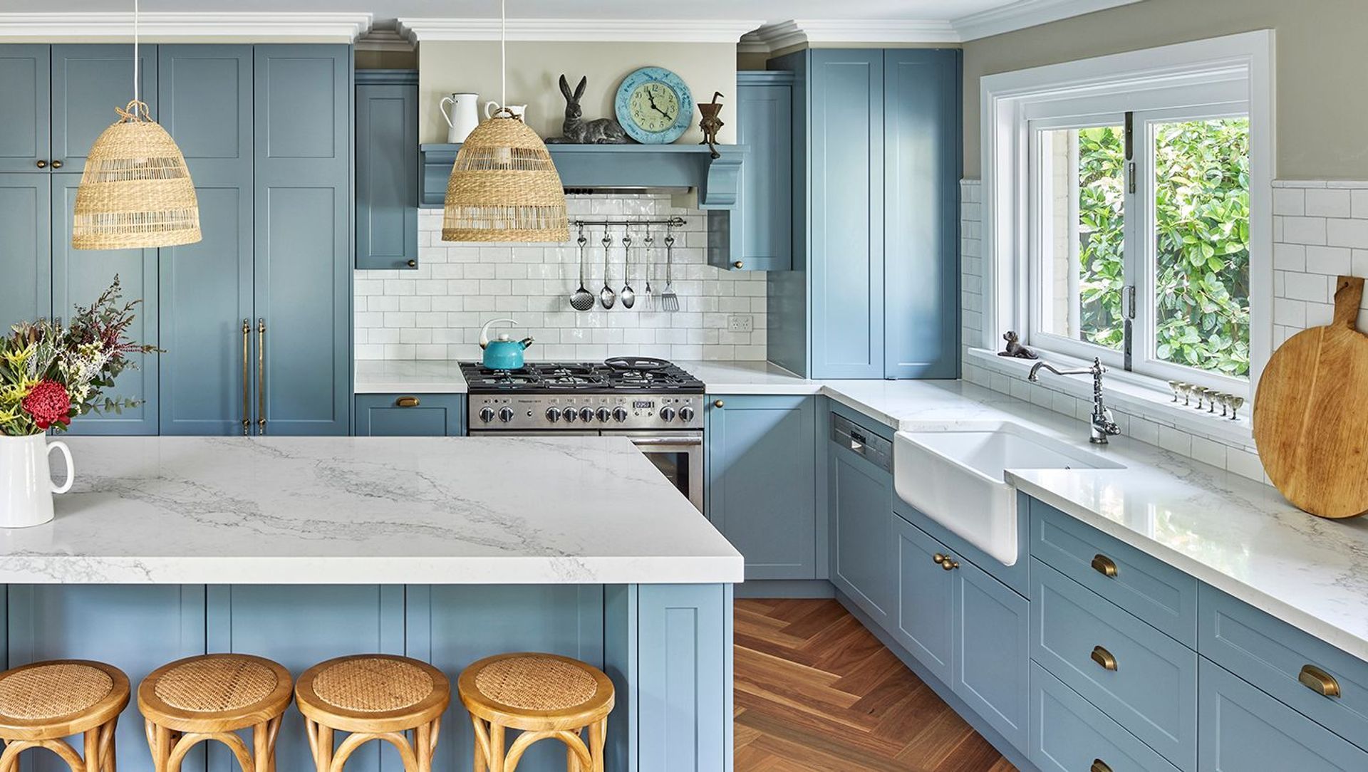 Classic Ice Blue Shaker Kitchen – Riverview banner