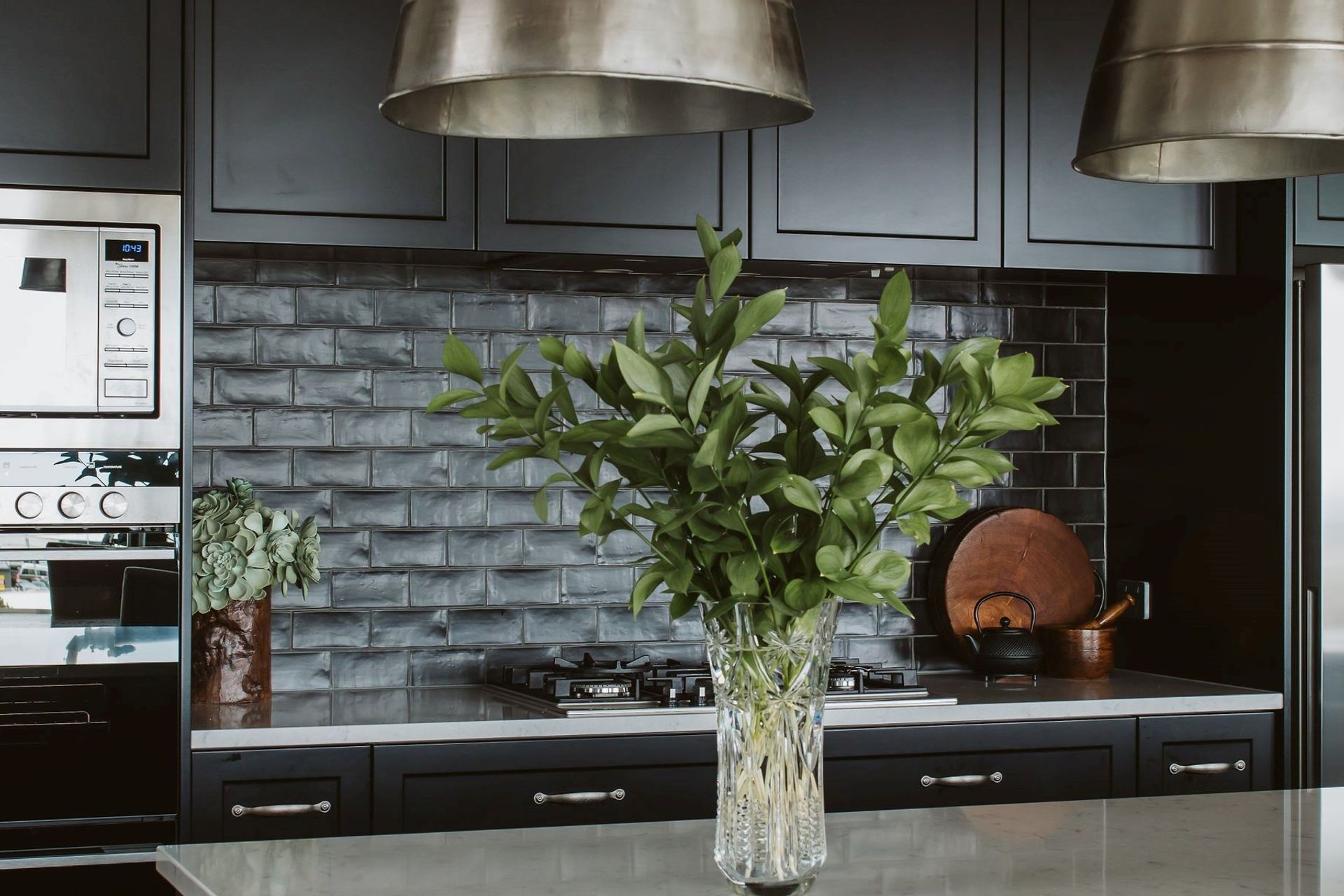 Dezignatek Thermoform Ronda profile in Black Satin, Designed by Annika Rowson, Rowson Kitchens