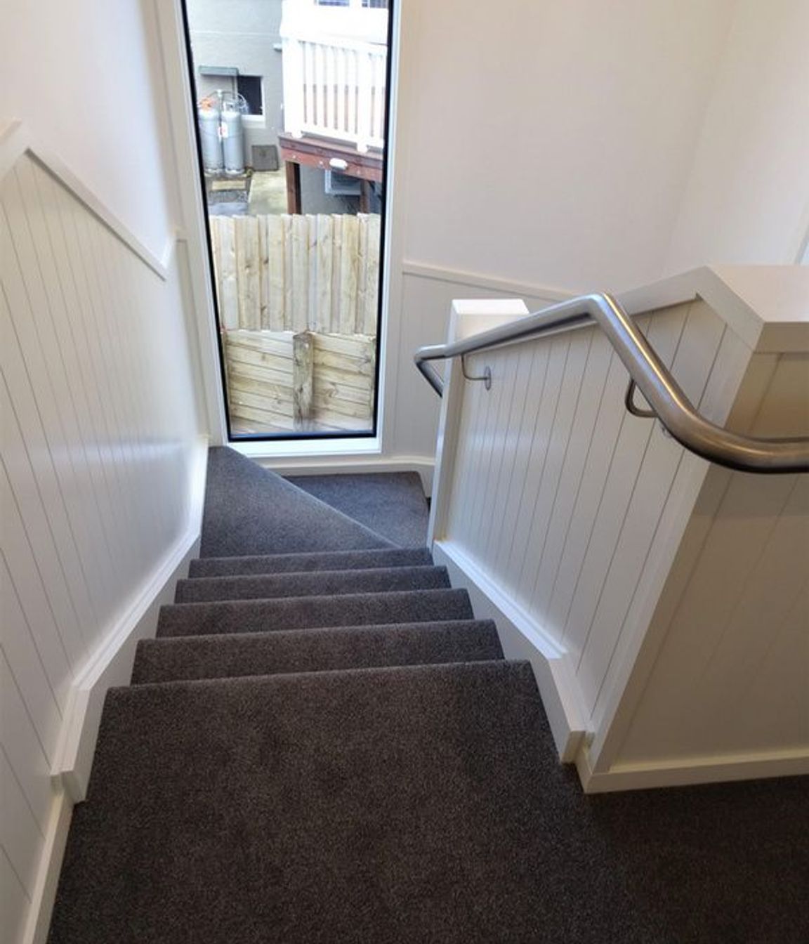 Looking down on the stairway
