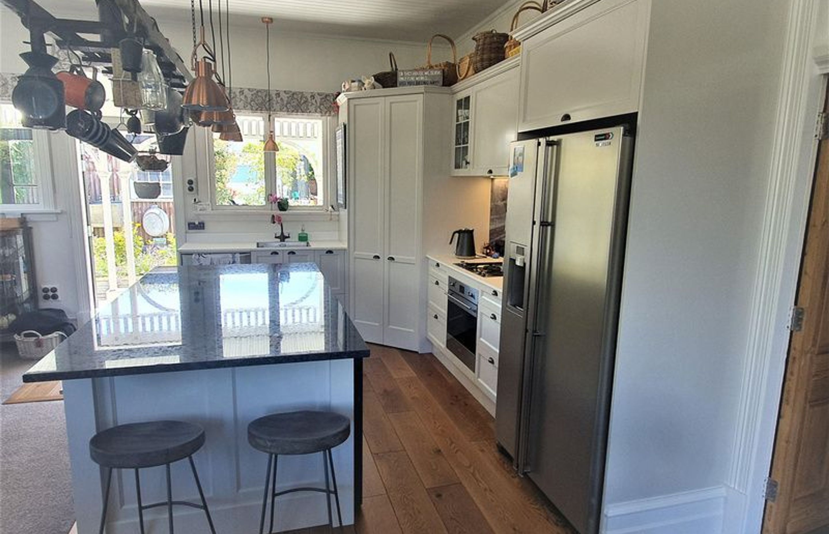 Looking towards the windows Kitchen renovation