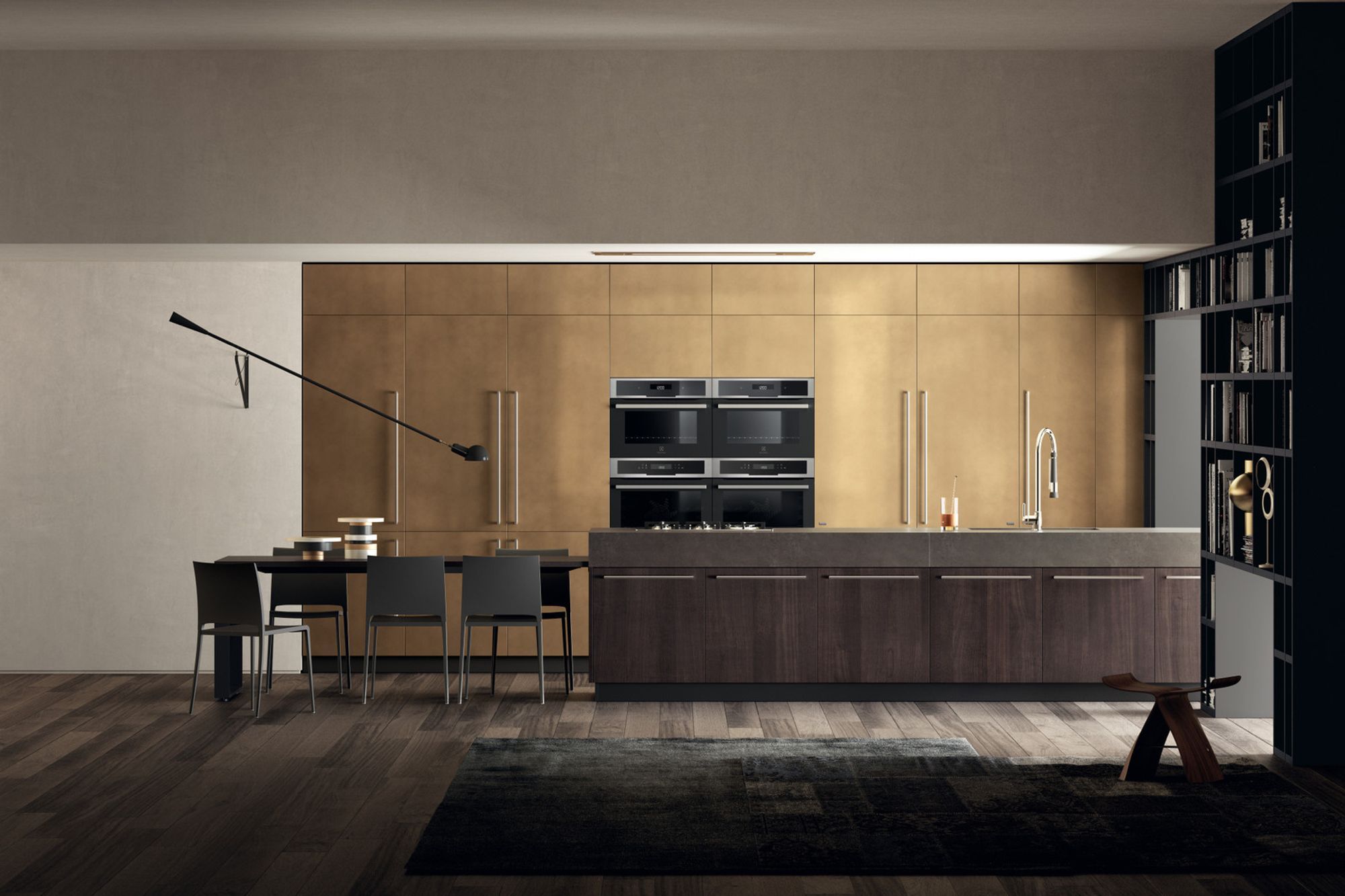 The luxury of an efficient and impeccable kitchen. Mood
