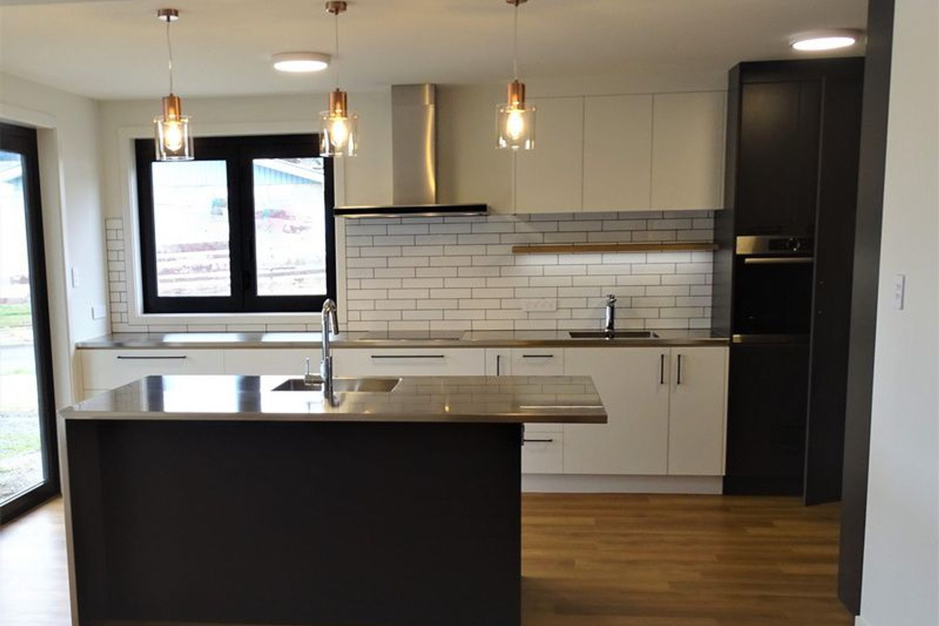 Overview of the full kitchen with joinery
