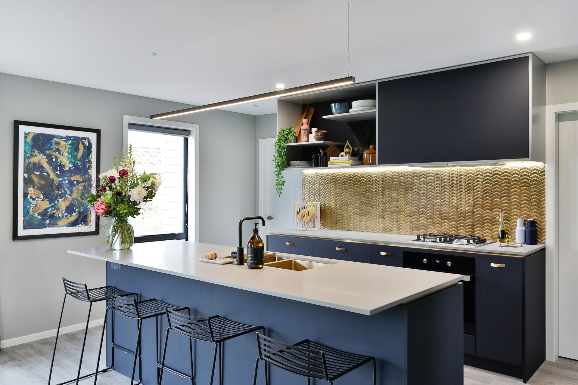 Prime Laminate, Devious Soft-Matt. Design by Katie Forrester, Mastercraft Kitchens Wairarapa.