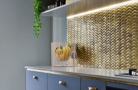 Inky Blue & Brass A Winning Combo