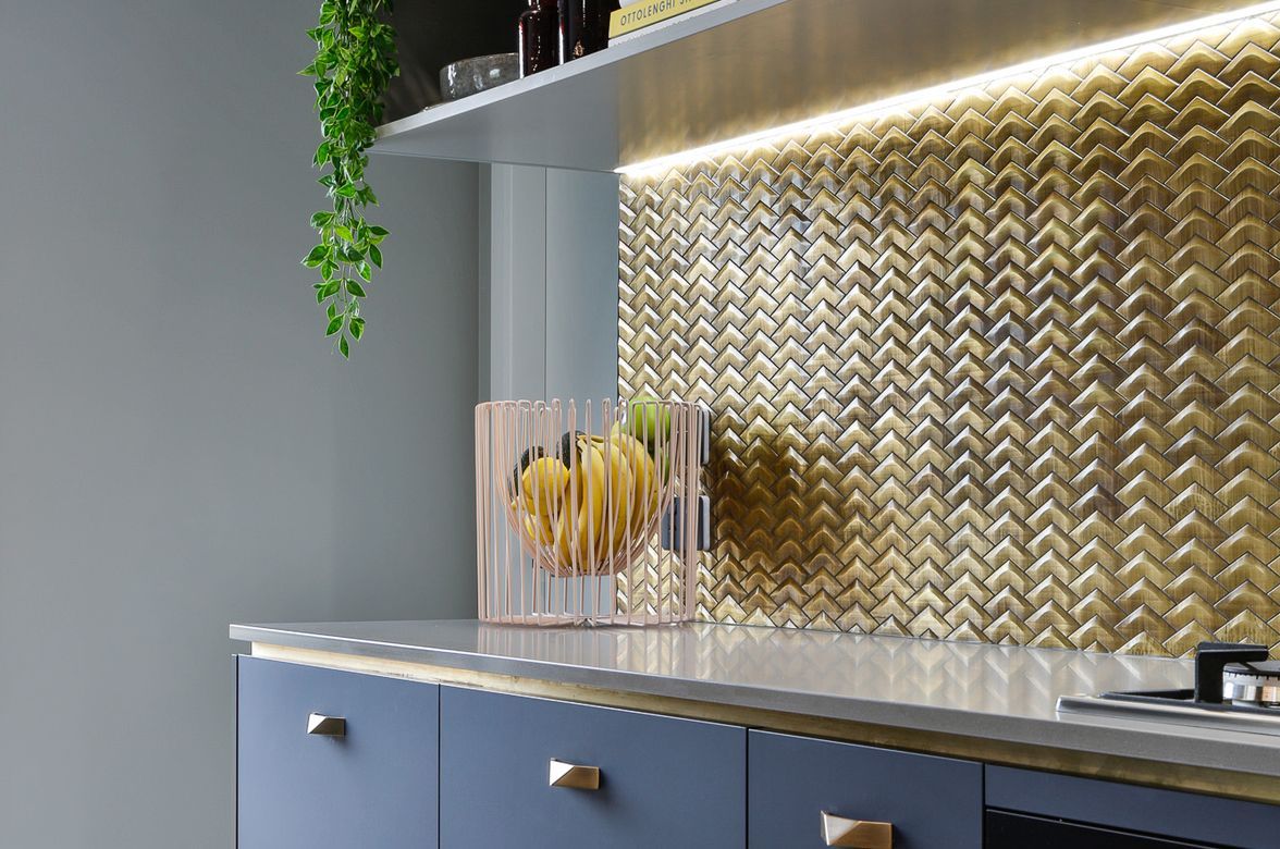 Inky Blue & Brass A Winning Combo