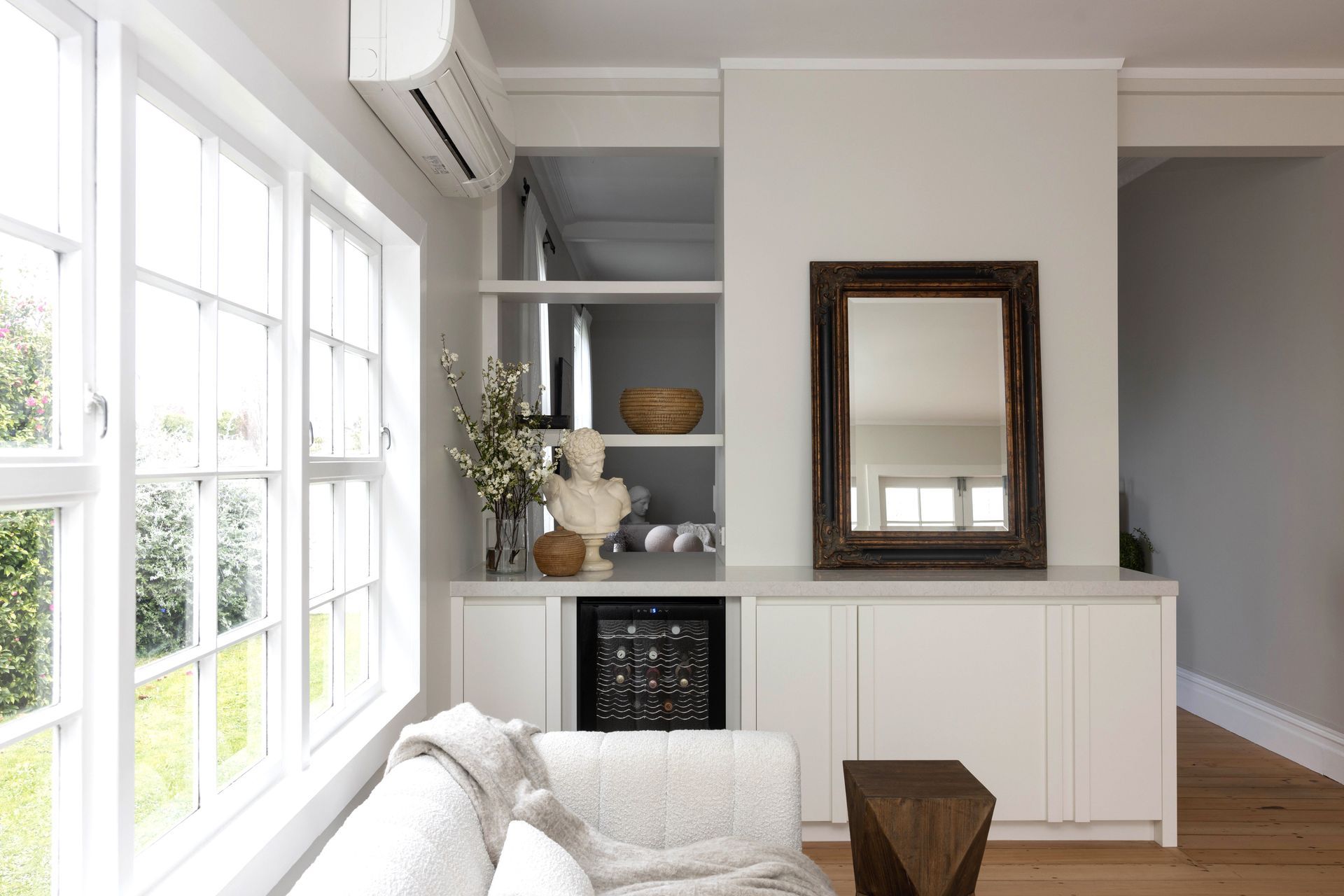 Prime Melamine, Quarter Thorndon Cream. Design by Michael Murray Studio.