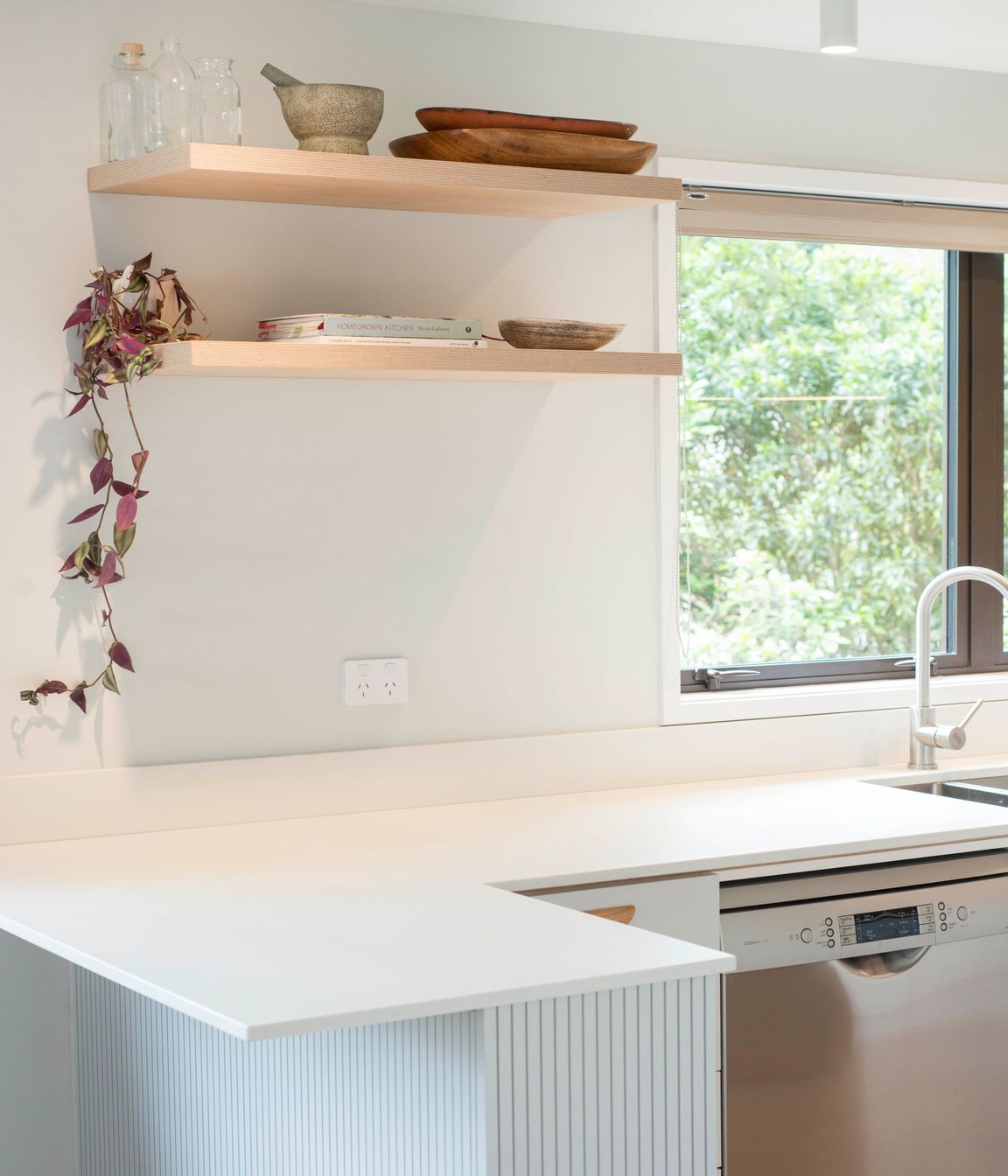 Prime Melamine, Concrete &amp; Prime Stone, Golden Bay Honed. Designed by Fiona Vidar, Cooper Webley.