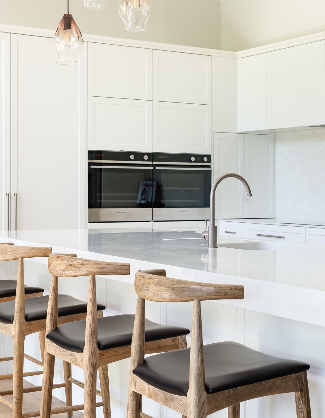 Dezignatek Thermoform Ronda profile in White Satin, Designed by Annika Rowson, Rowson Kitchens