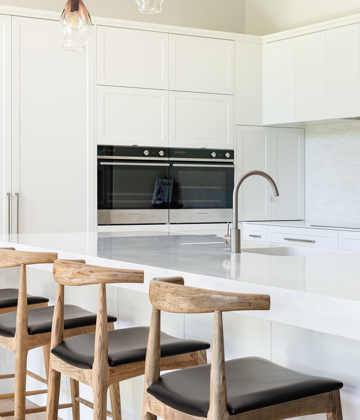 Dezignatek Thermoform Ronda profile in White Satin, Designed by Annika Rowson, Rowson Kitchens