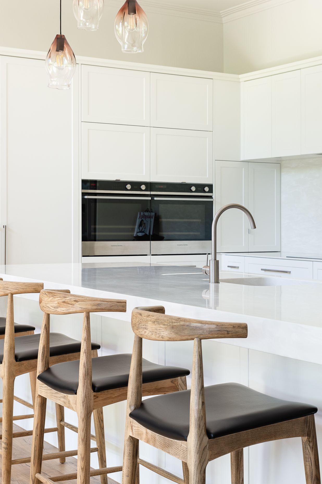 Dezignatek Thermoform Ronda profile in White Satin, Designed by Annika Rowson, Rowson Kitchens