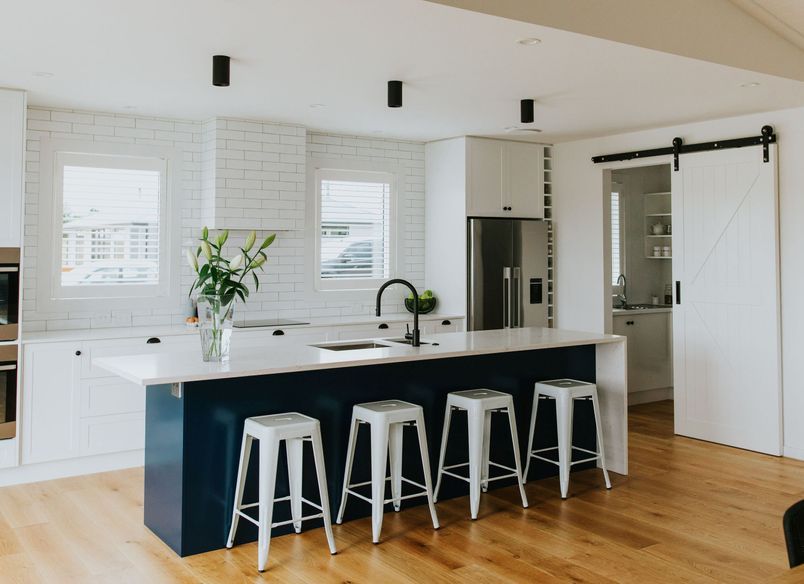 Sleek White Kitchen