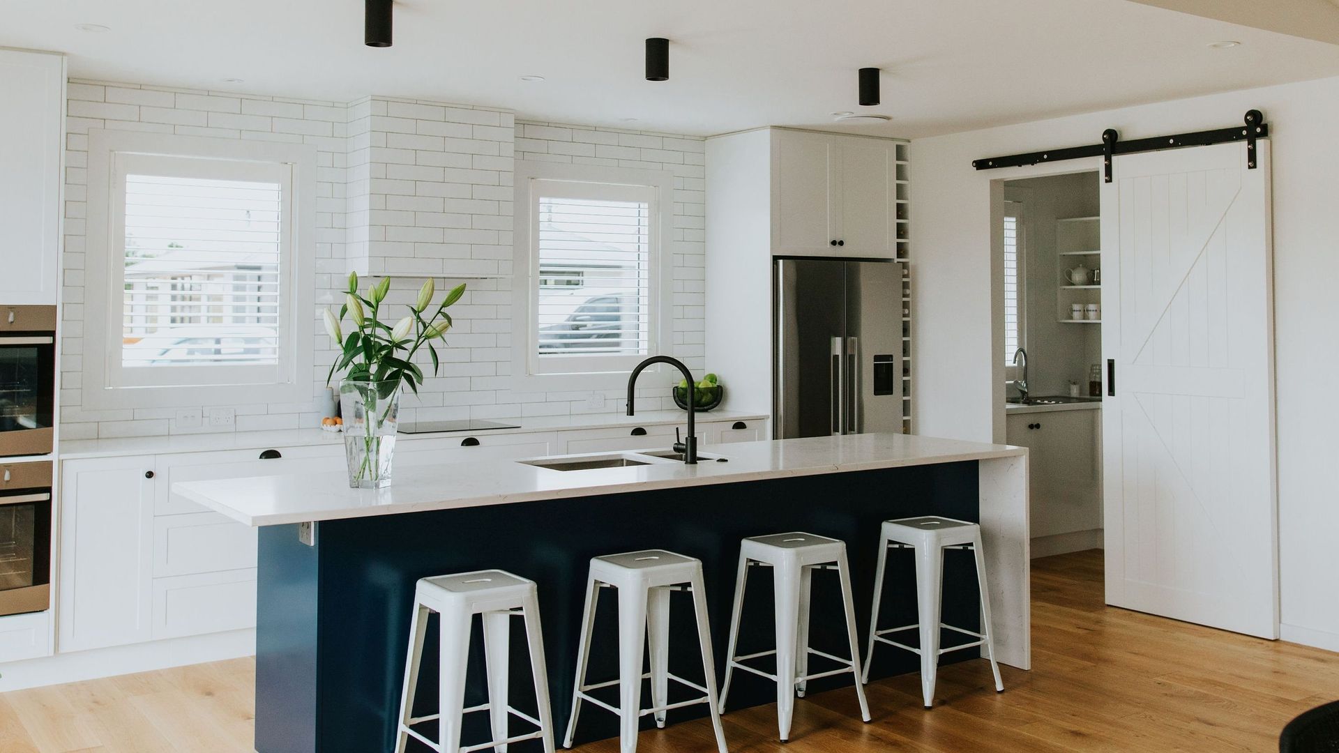 Sleek White Kitchen banner