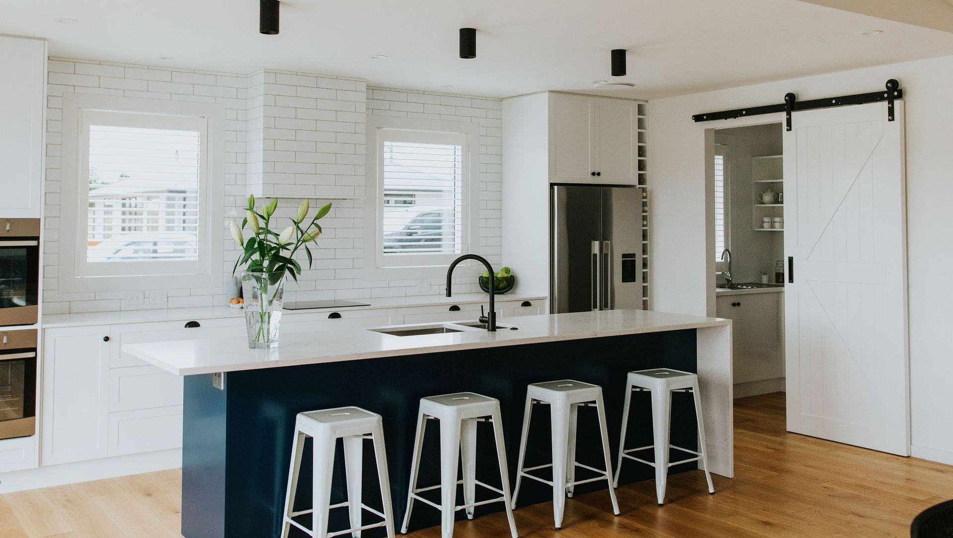 Sleek White Kitchen banner