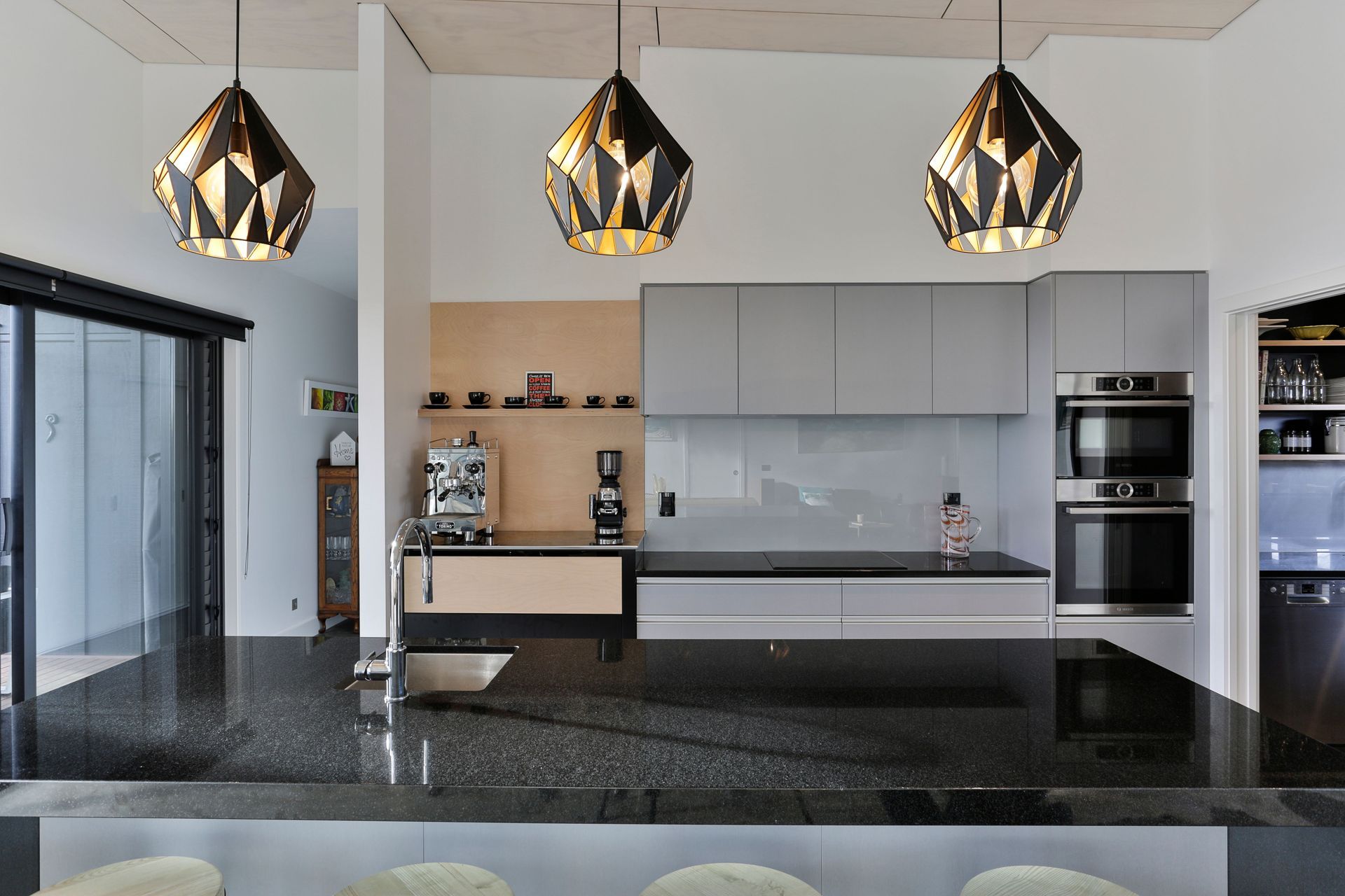 Bestwood Melamine in Silver Haze,  Kitchen Design by Christine Dawson, Mastercraft Kitchens, BOP.