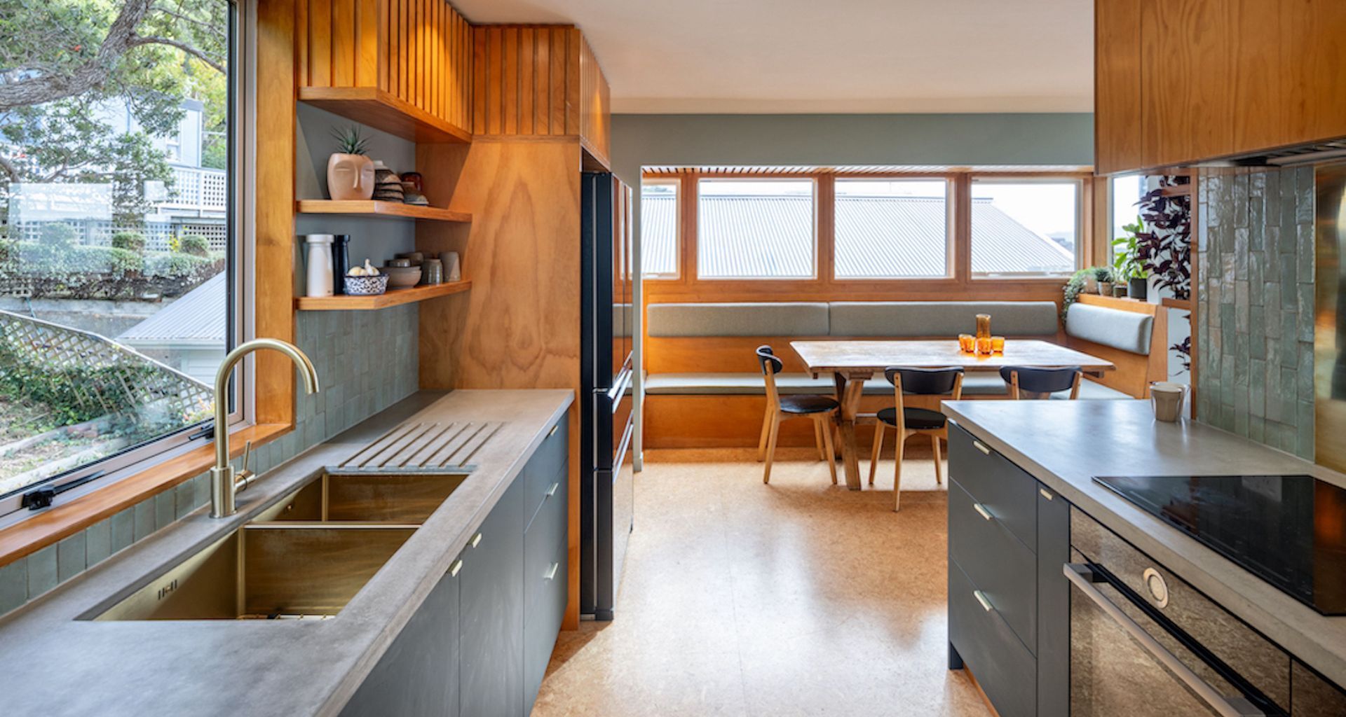 A kitchen that bucks the current trends by unashamedly using colour and organic textures whilst meeting NKBA design standards. Featuring as a finalist in 3 awards programmes - winners yet to be announced.