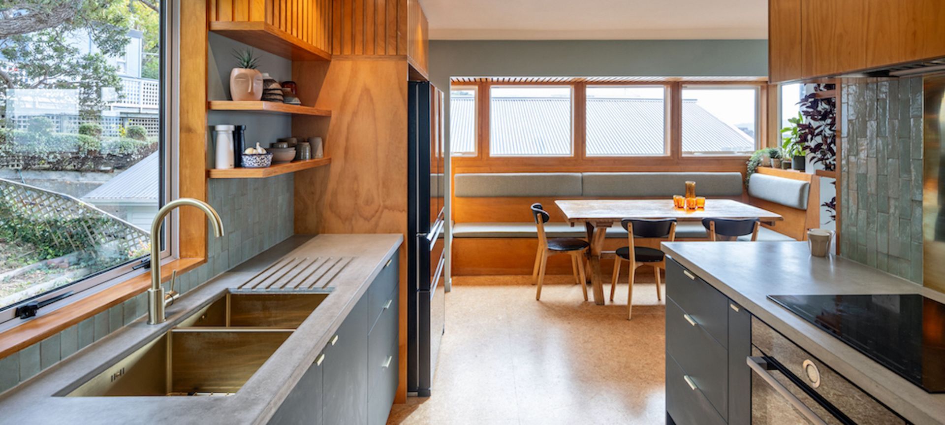 A kitchen that bucks the current trends by unashamedly using colour and organic textures whilst meeting NKBA design standards. Featuring as a finalist in 3 awards programmes - winners yet to be announced.