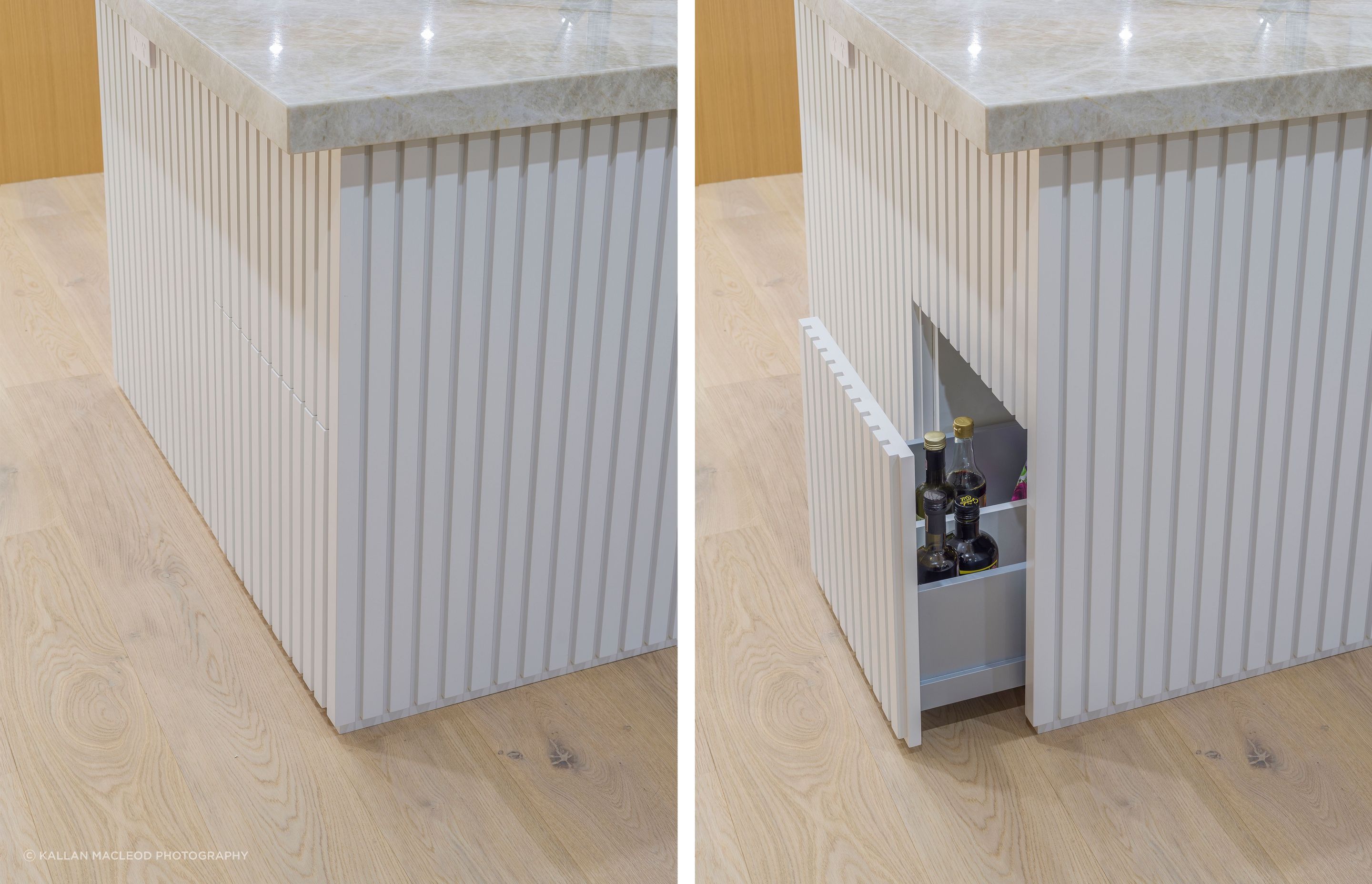 Kitchen Architecture’s ‘Activity Zoning’ design methodology with accessible storage planned with intentionality, have been rigorously created throughout this kitchen to keep the flow and ergonomics at its prime.