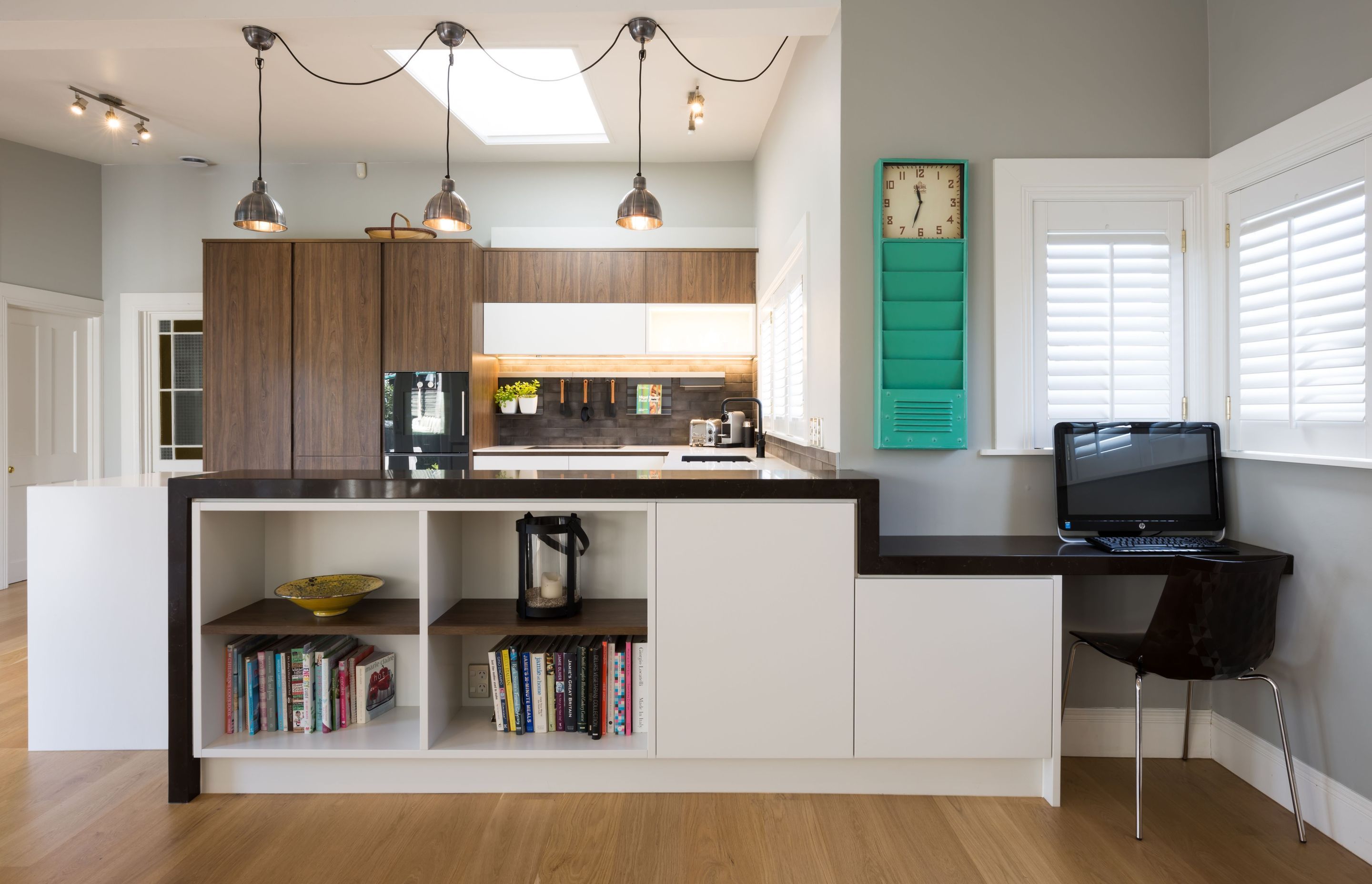 Bestwood Melamine, Tasman Elm. Designed by Mathew Coles, Royale Kitchens.