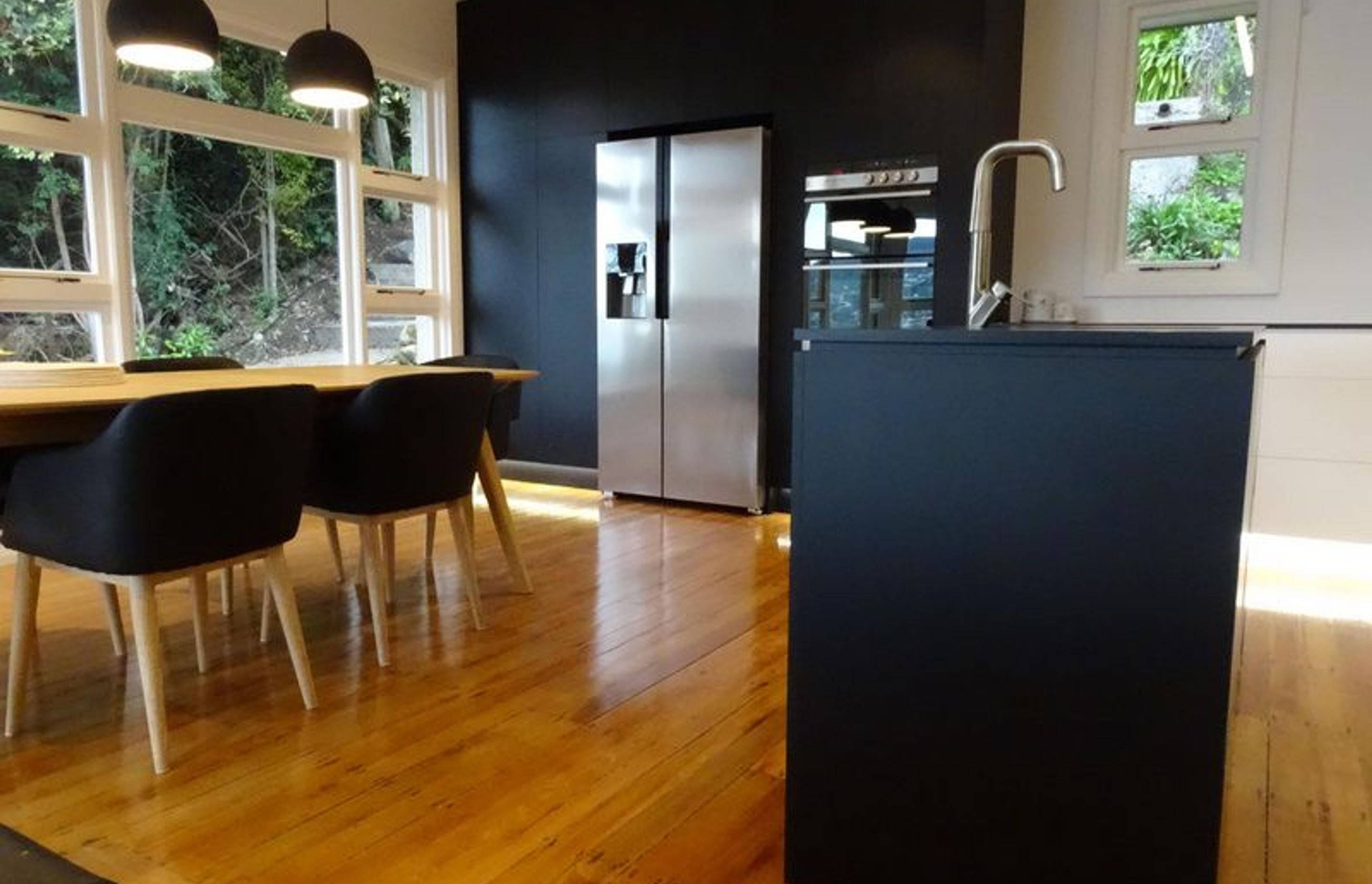 The kitchen from the island