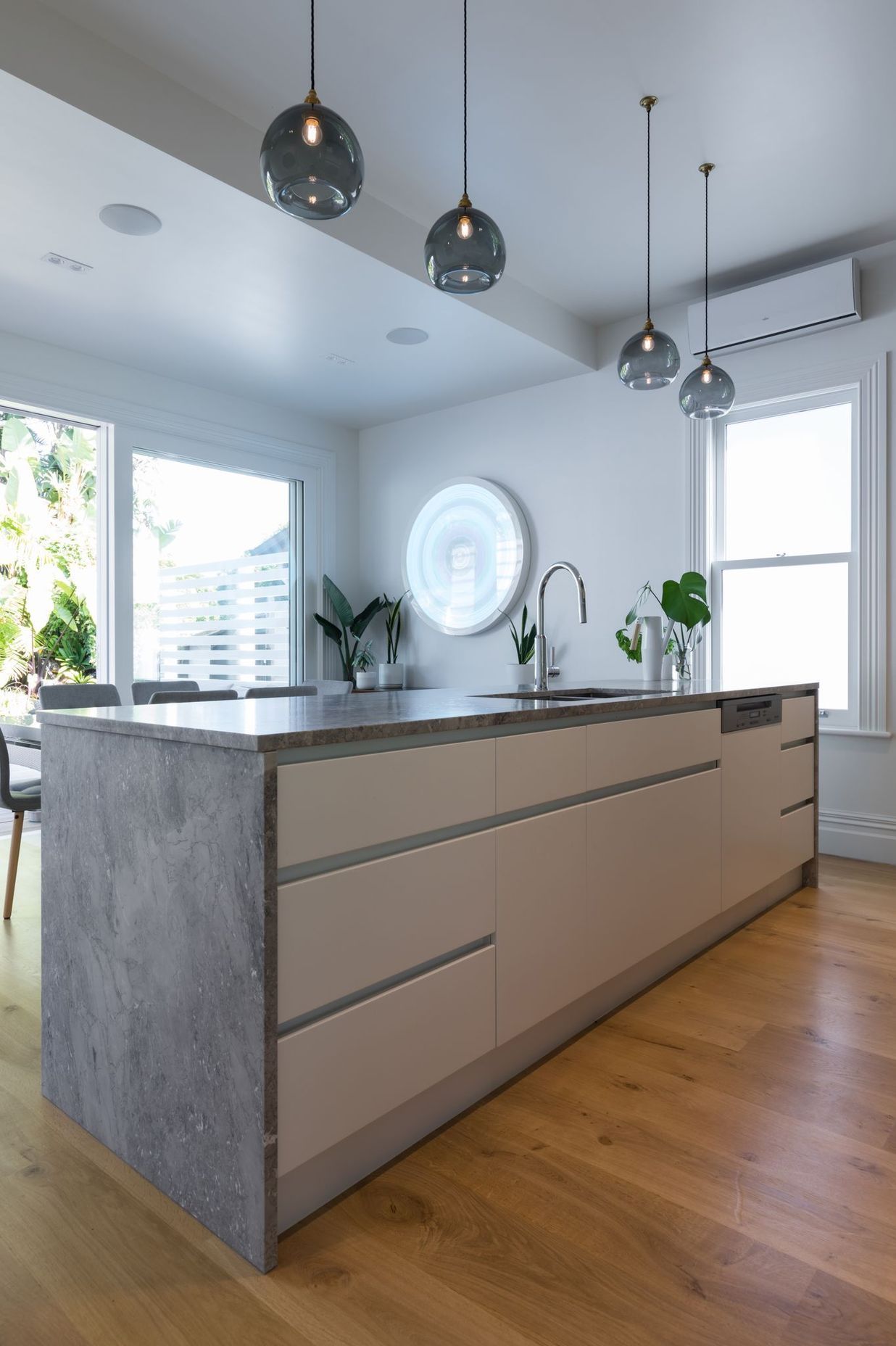 Grey Marble Kitchen