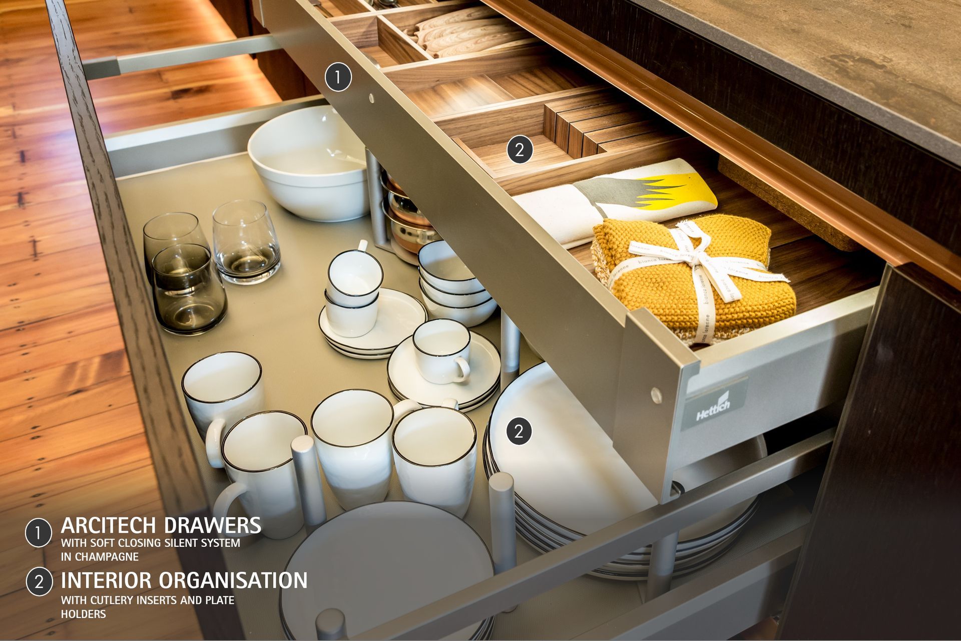 “New York” inspired kitchen showing symbiosis between functionality and design