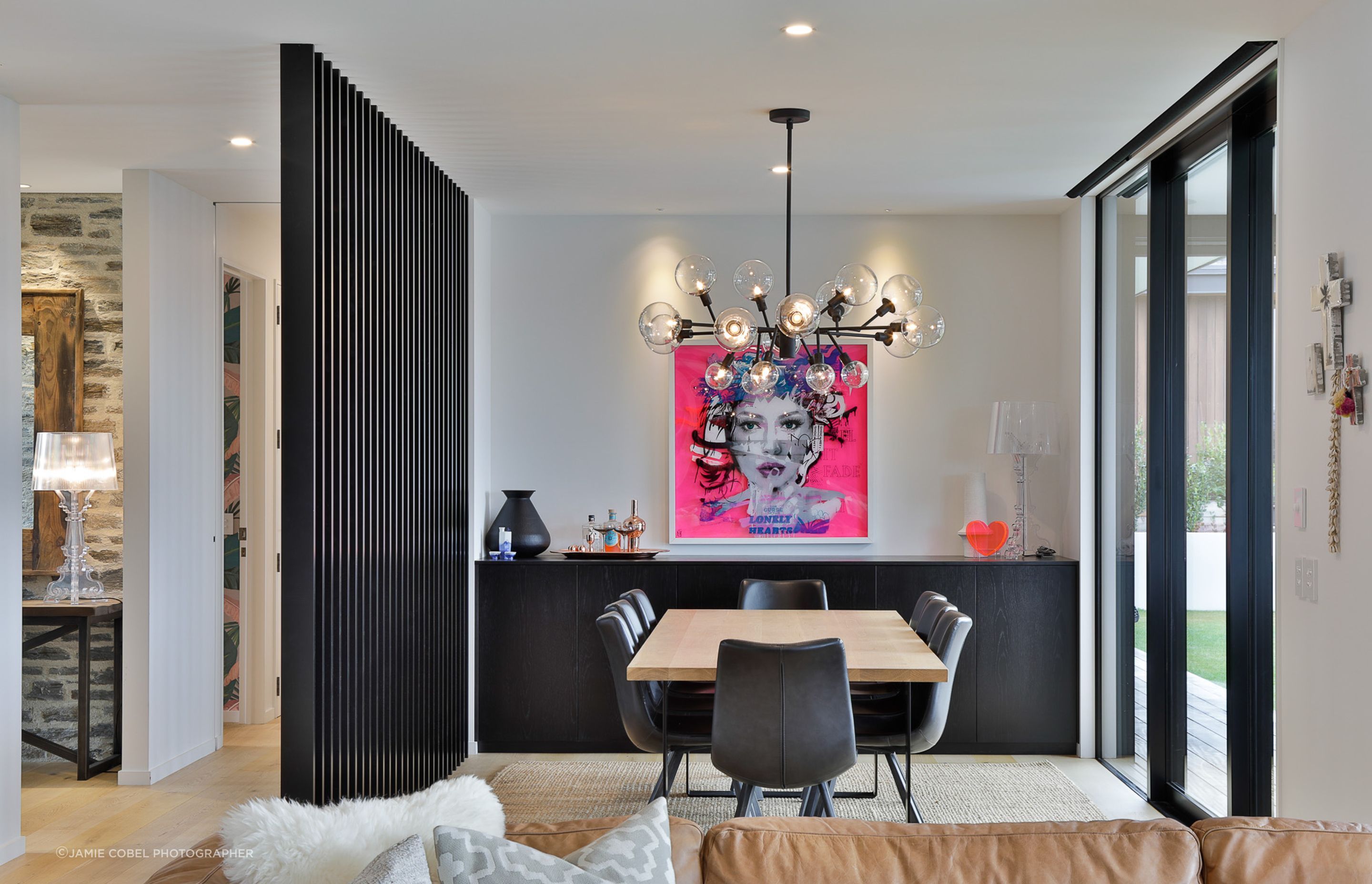 Dining space. Artist: Joel Hart. Interior Design- Kelly @ Archi Build Ltd.