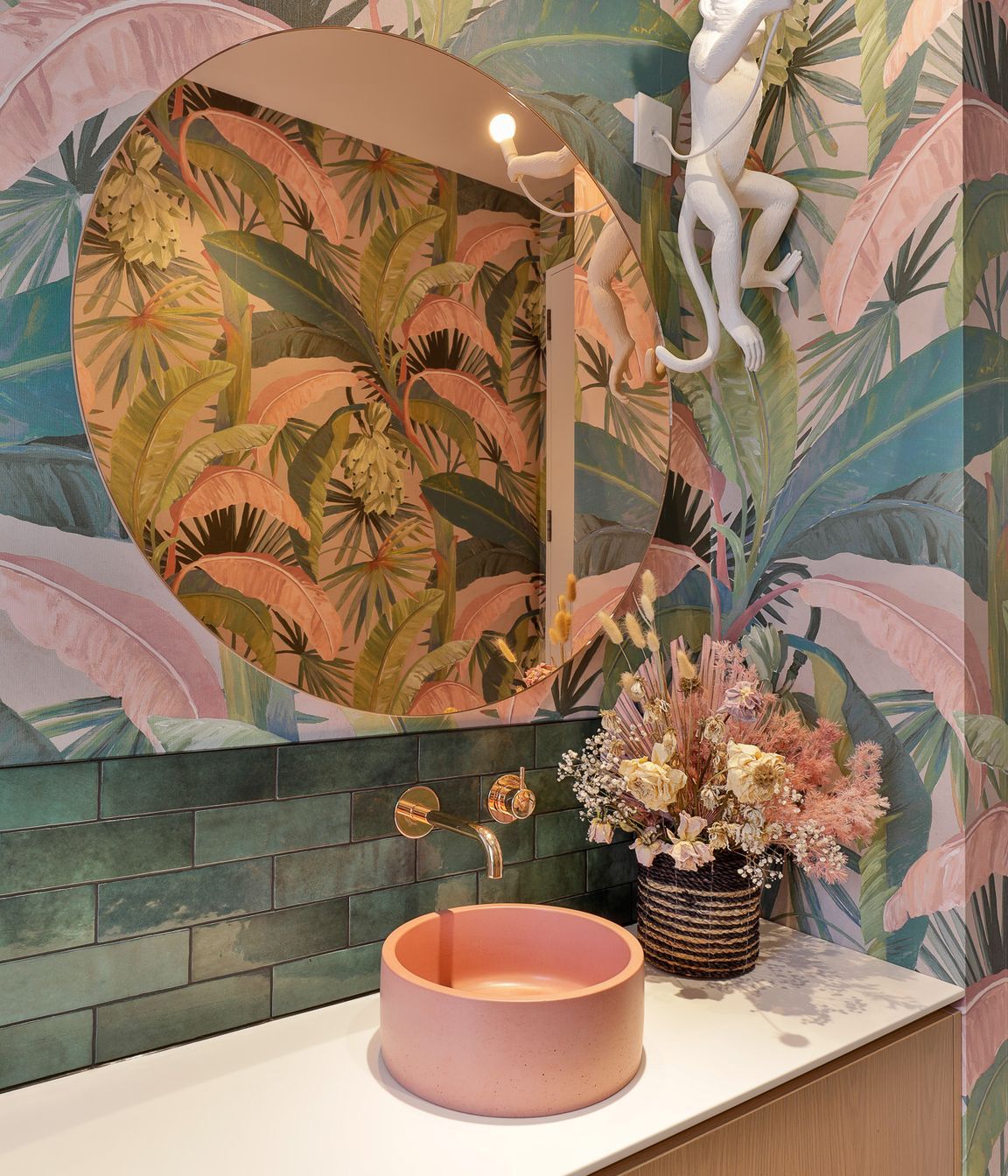 Powder room. Interior Design- Kelly @ Archi Build Ltd.