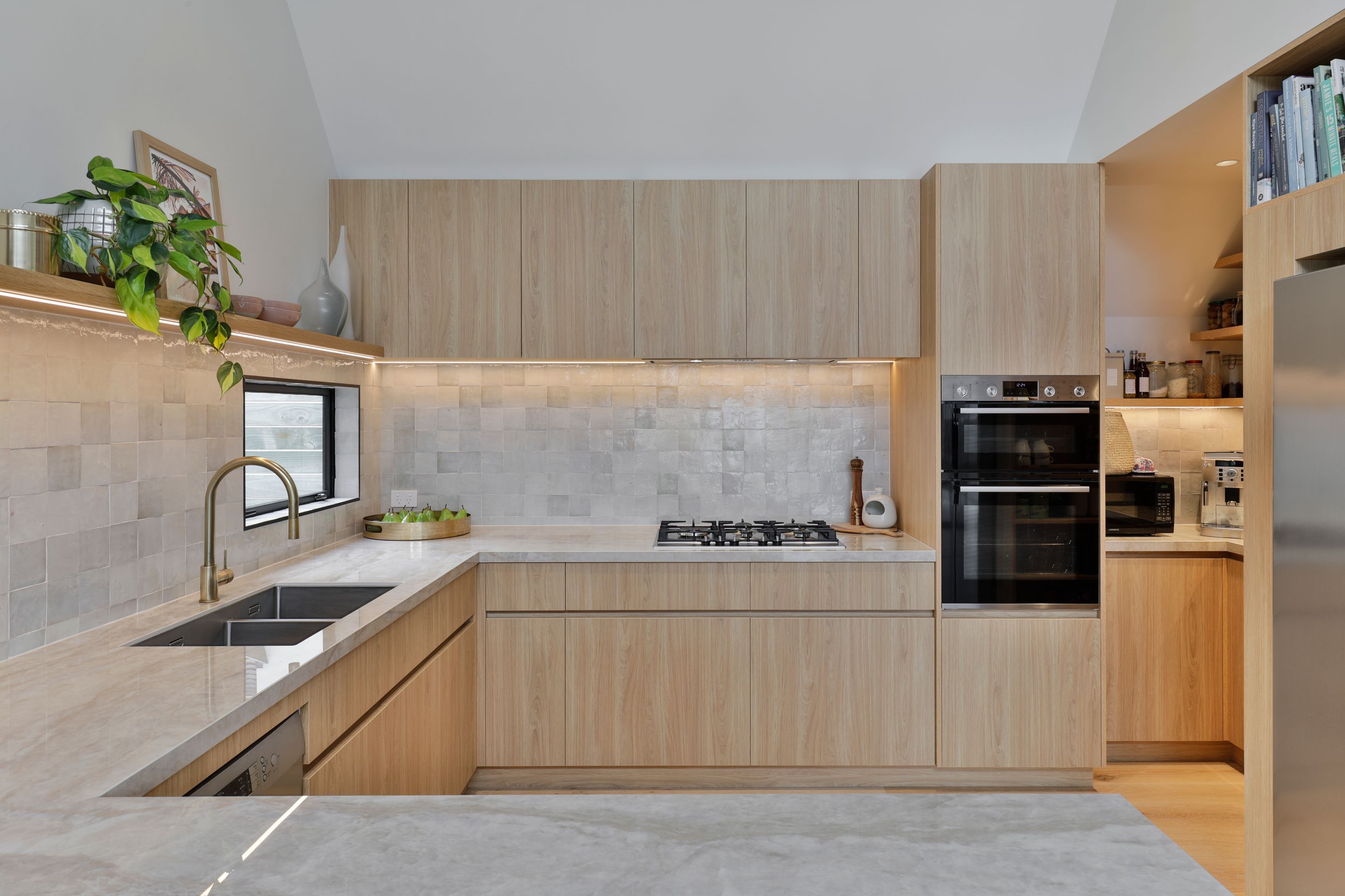 Prime Melamine, Original Oak. Design by Leanne Harley, SWP Interiors Ltd. Photography by Jamie Cobel.
