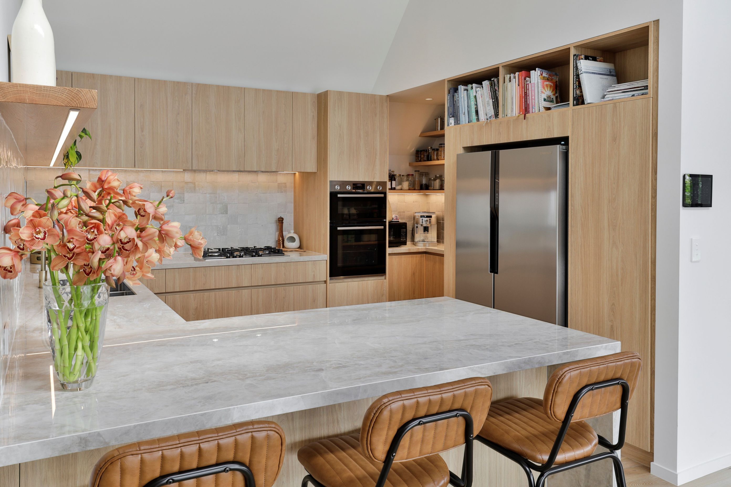 Prime Melamine, Original Oak. Design by Leanne Harley, SWP Interiors Ltd. Photography by Jamie Cobel.