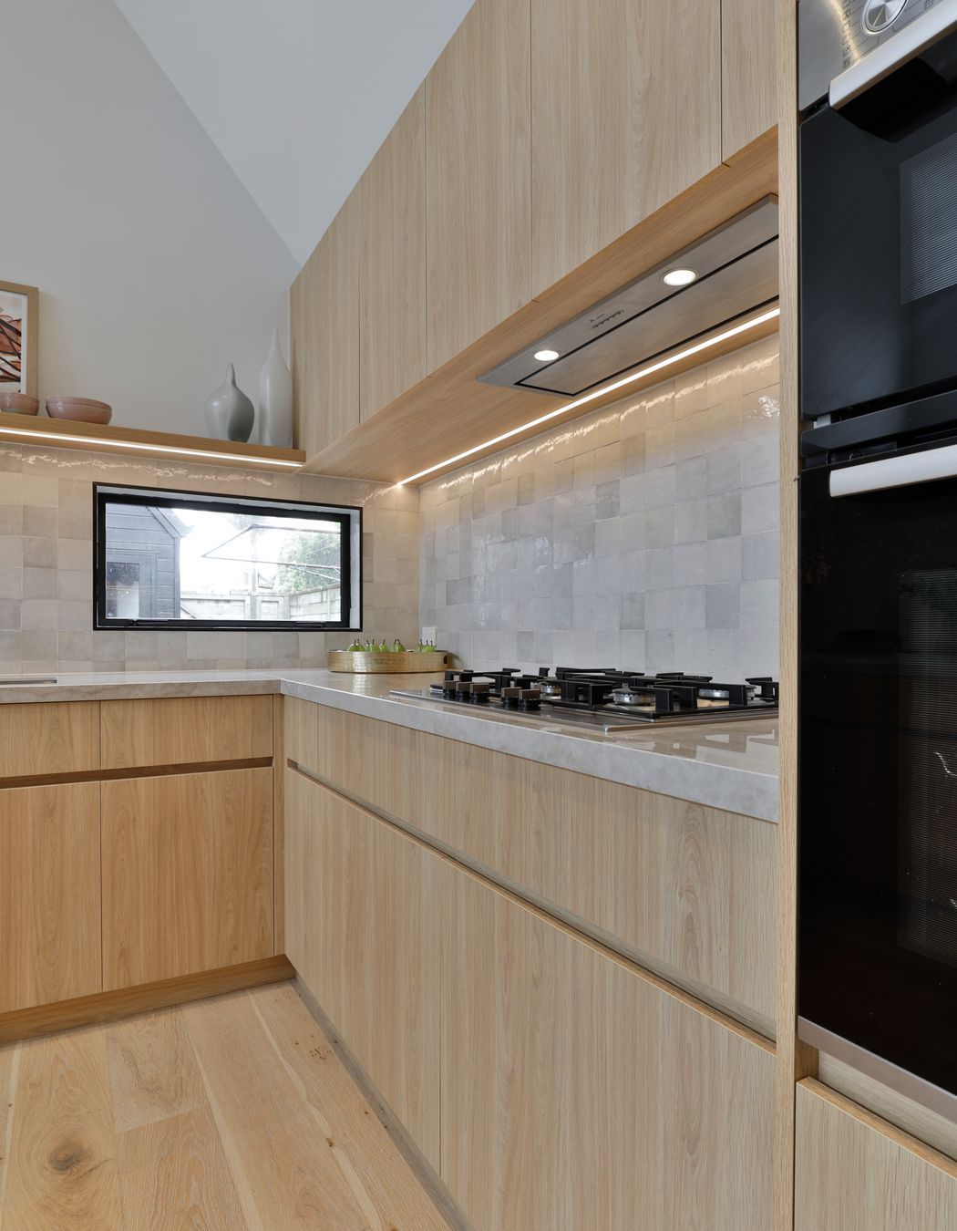 Prime Melamine, Original Oak. Design by Leanne Harley, SWP Interiors Ltd. Photography by Jamie Cobel.