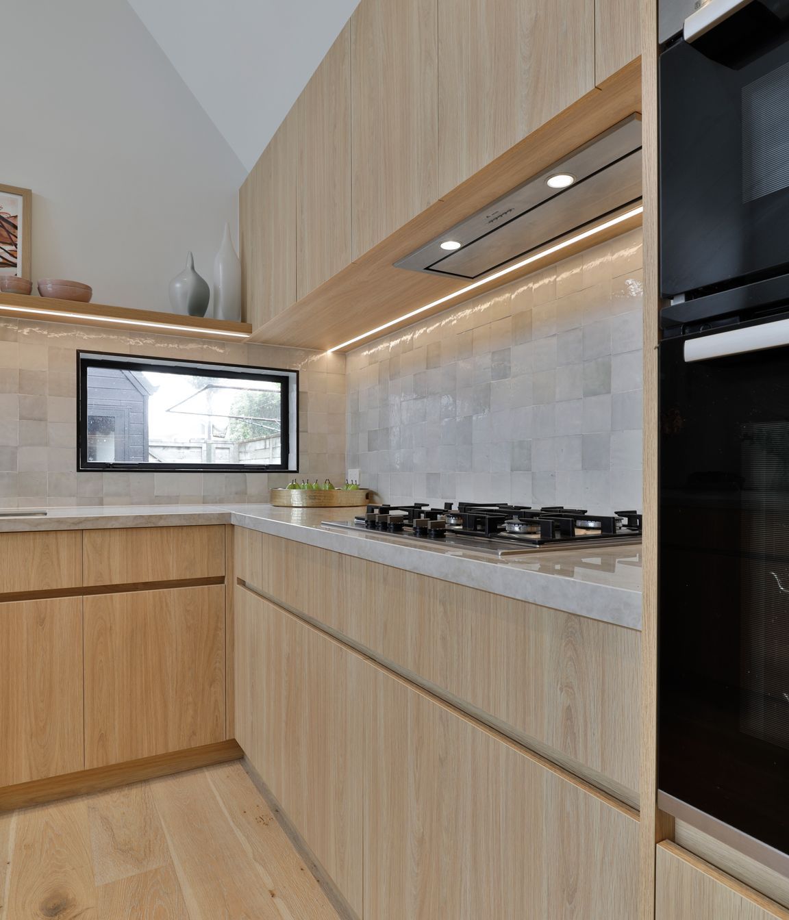 Prime Melamine, Original Oak. Design by Leanne Harley, SWP Interiors Ltd. Photography by Jamie Cobel.