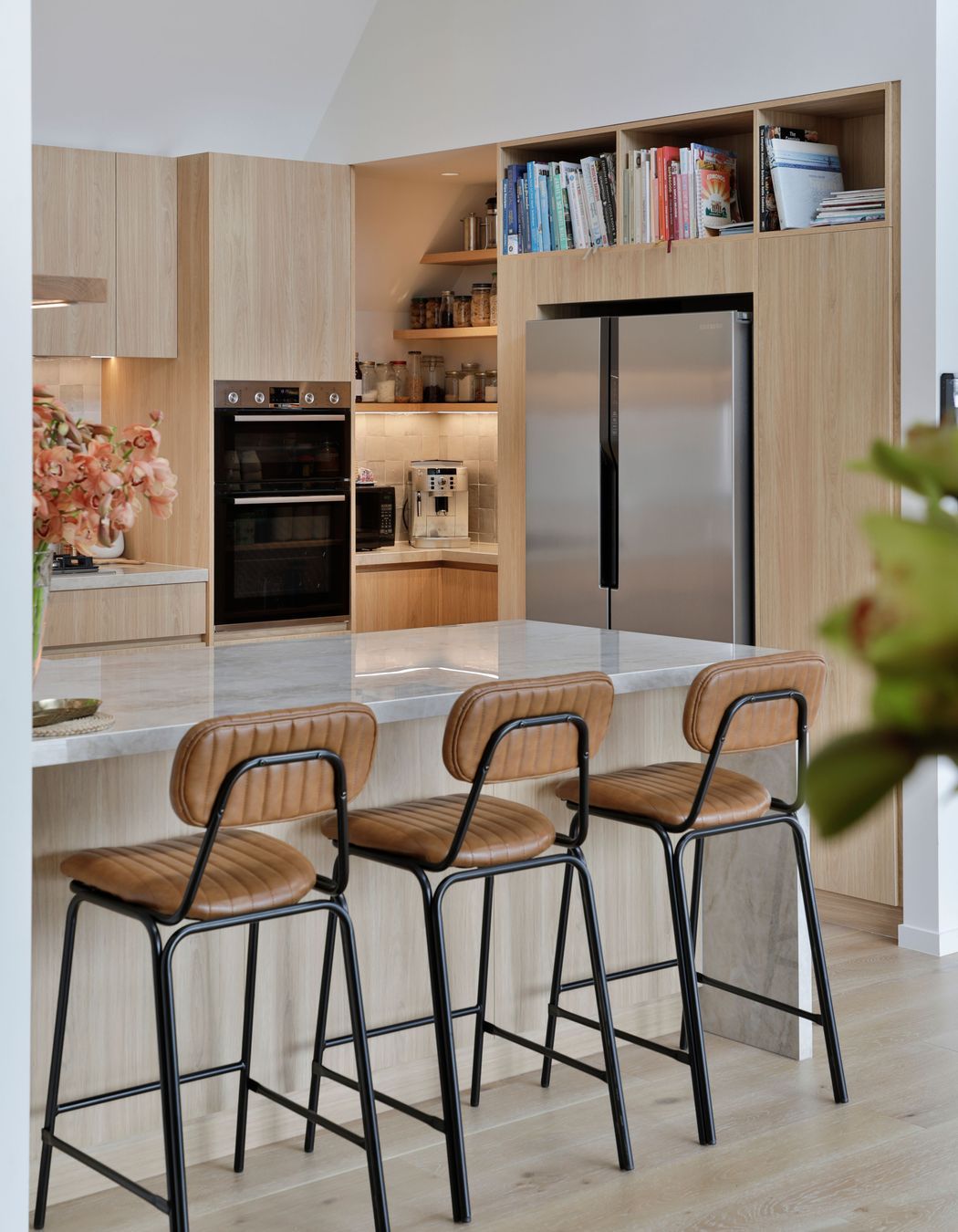 Prime Melamine, Original Oak. Design by Leanne Harley, SWP Interiors Ltd. Photography by Jamie Cobel.