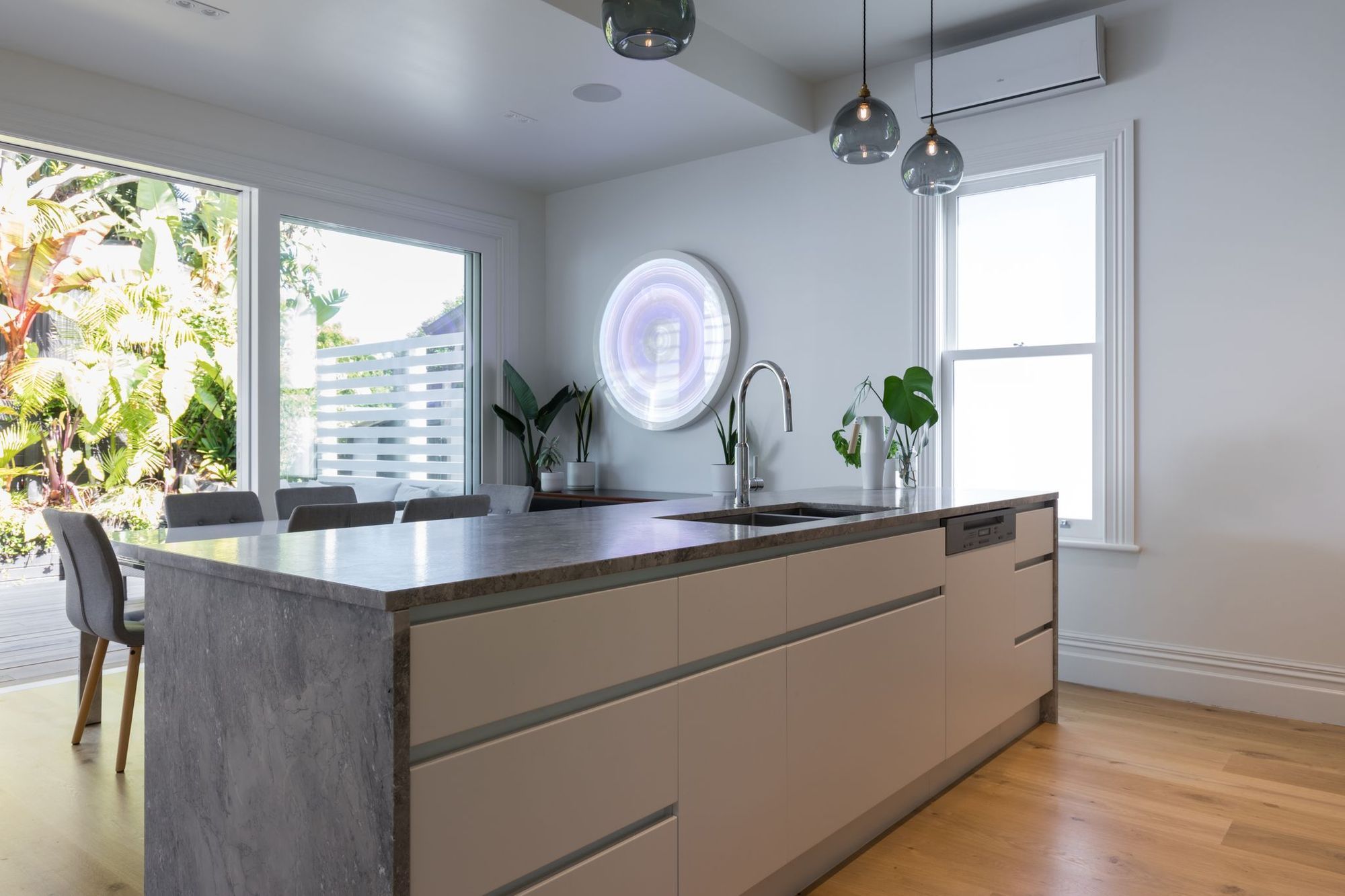 Grey Marble Kitchen