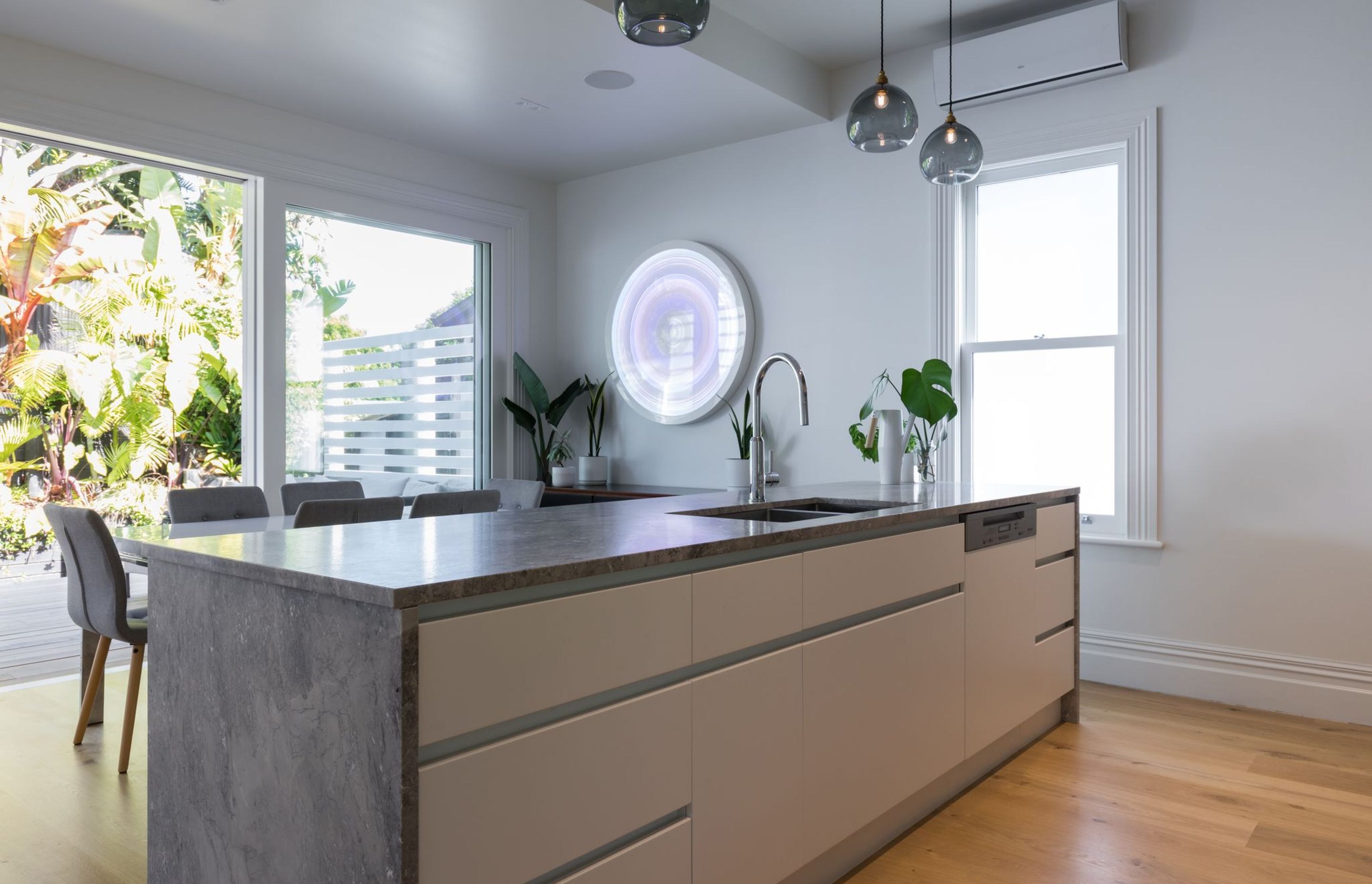 Grey Marble Kitchen