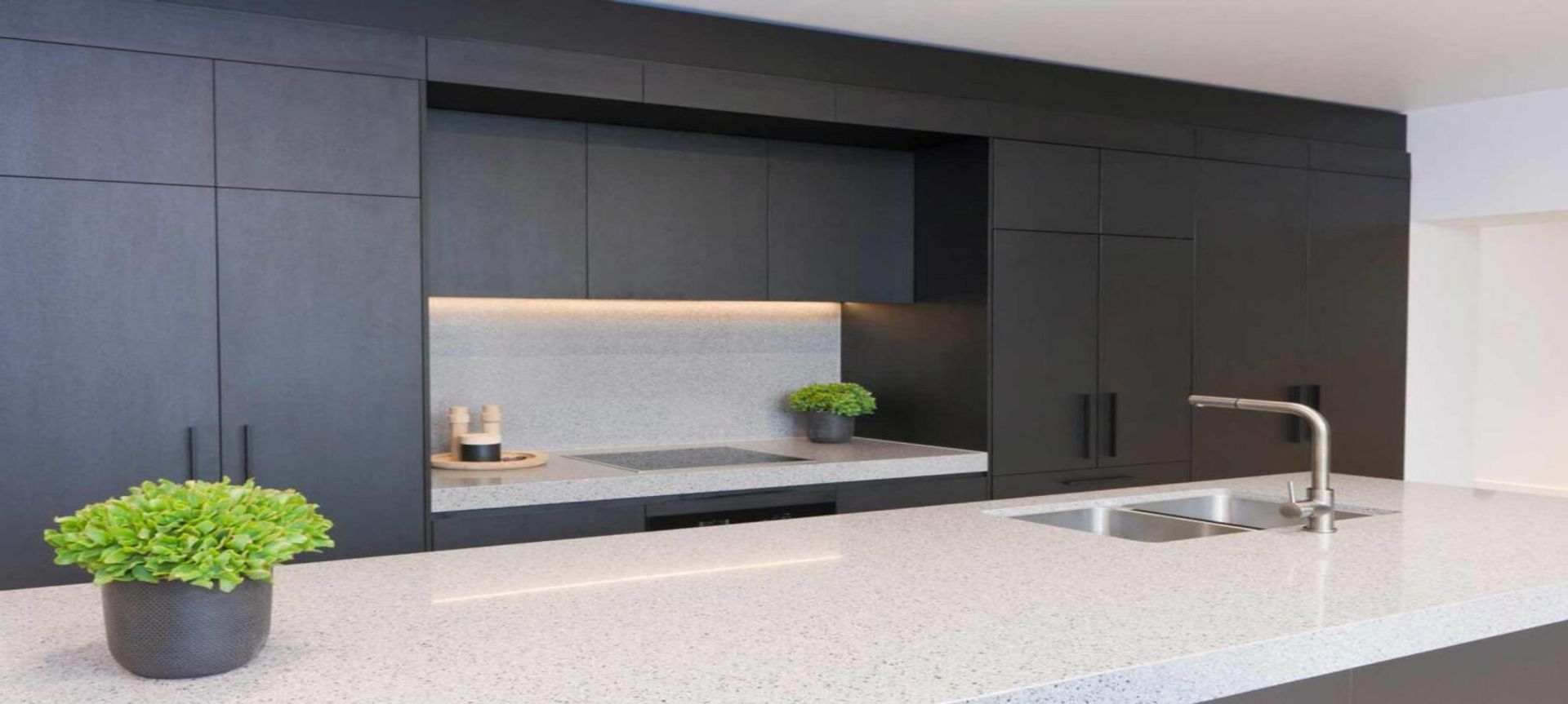 Matte Black Timber Kitchen banner
