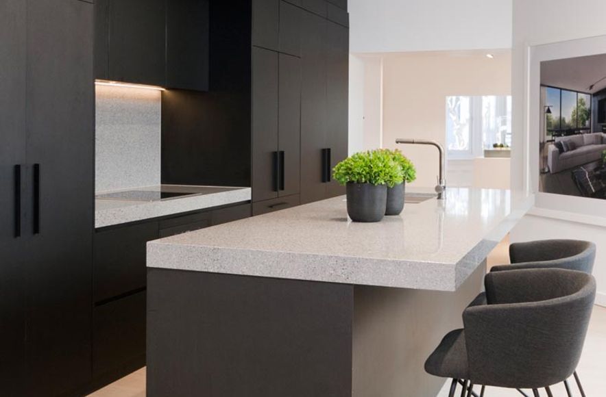 Matte Black Timber Kitchen
