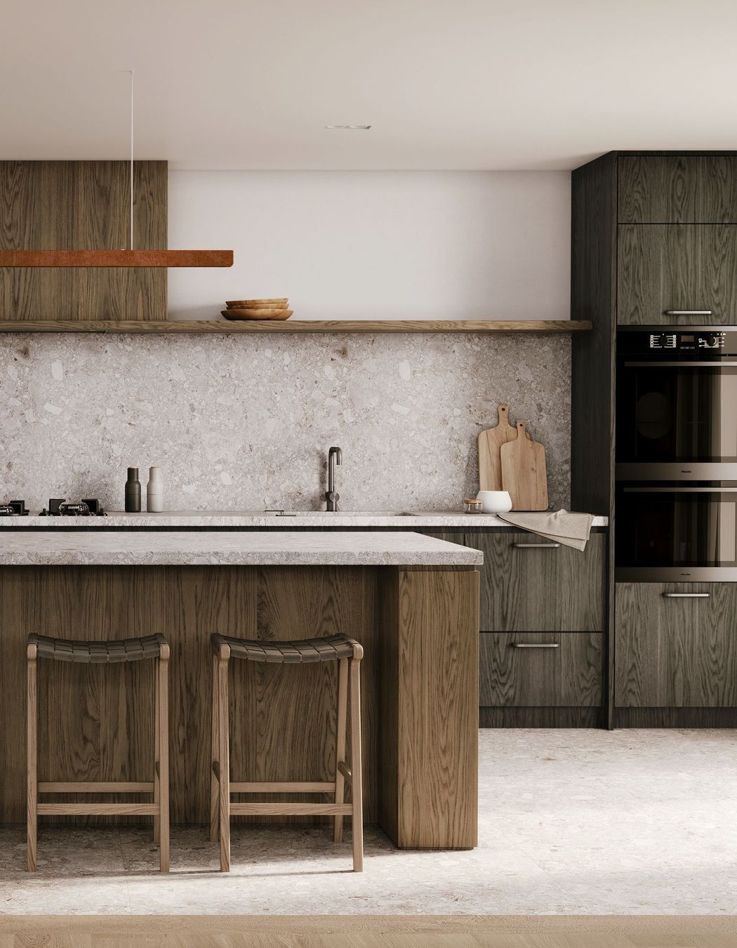 Black Oak &amp; Walnut Residence