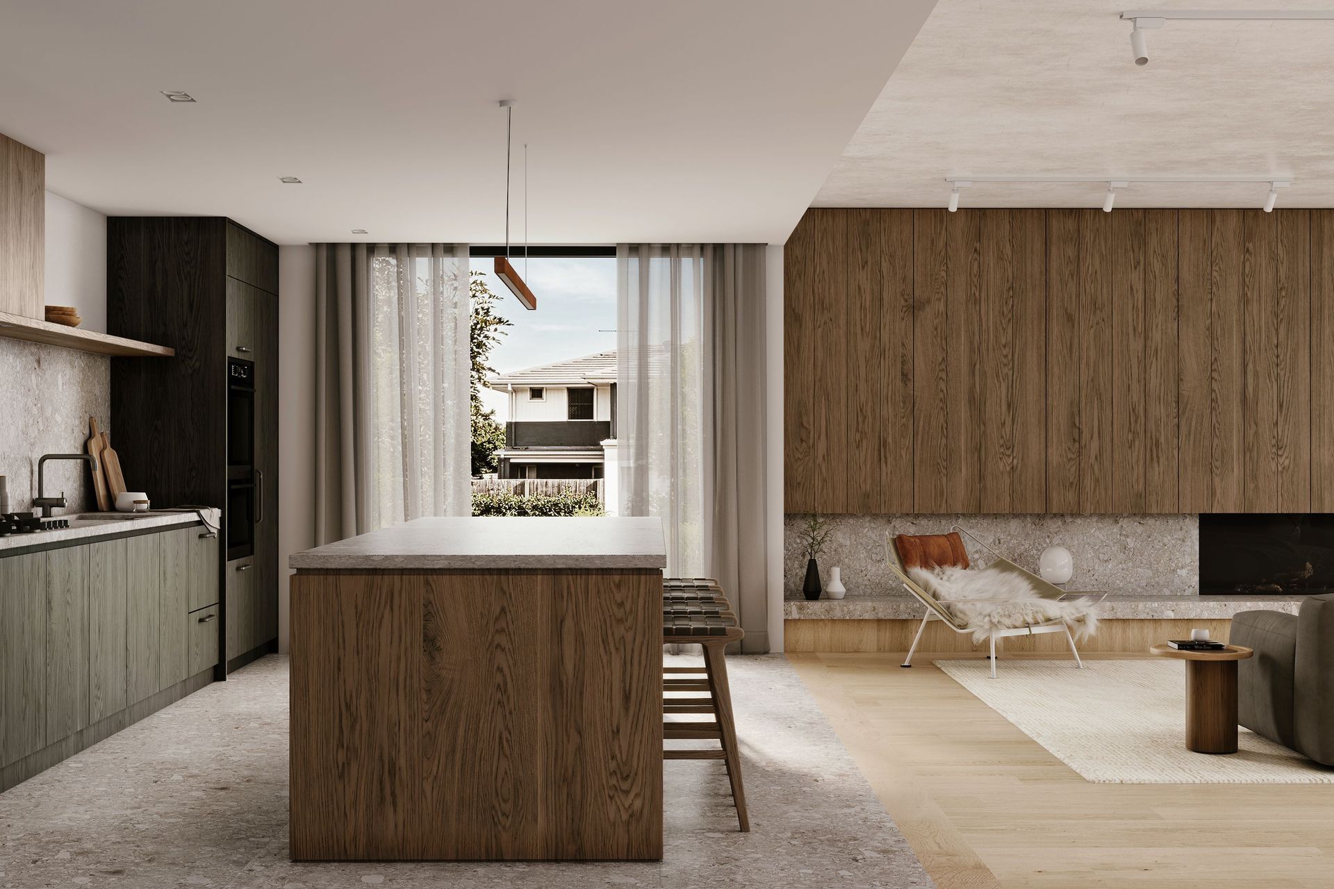 Black Oak &amp; Walnut Residence