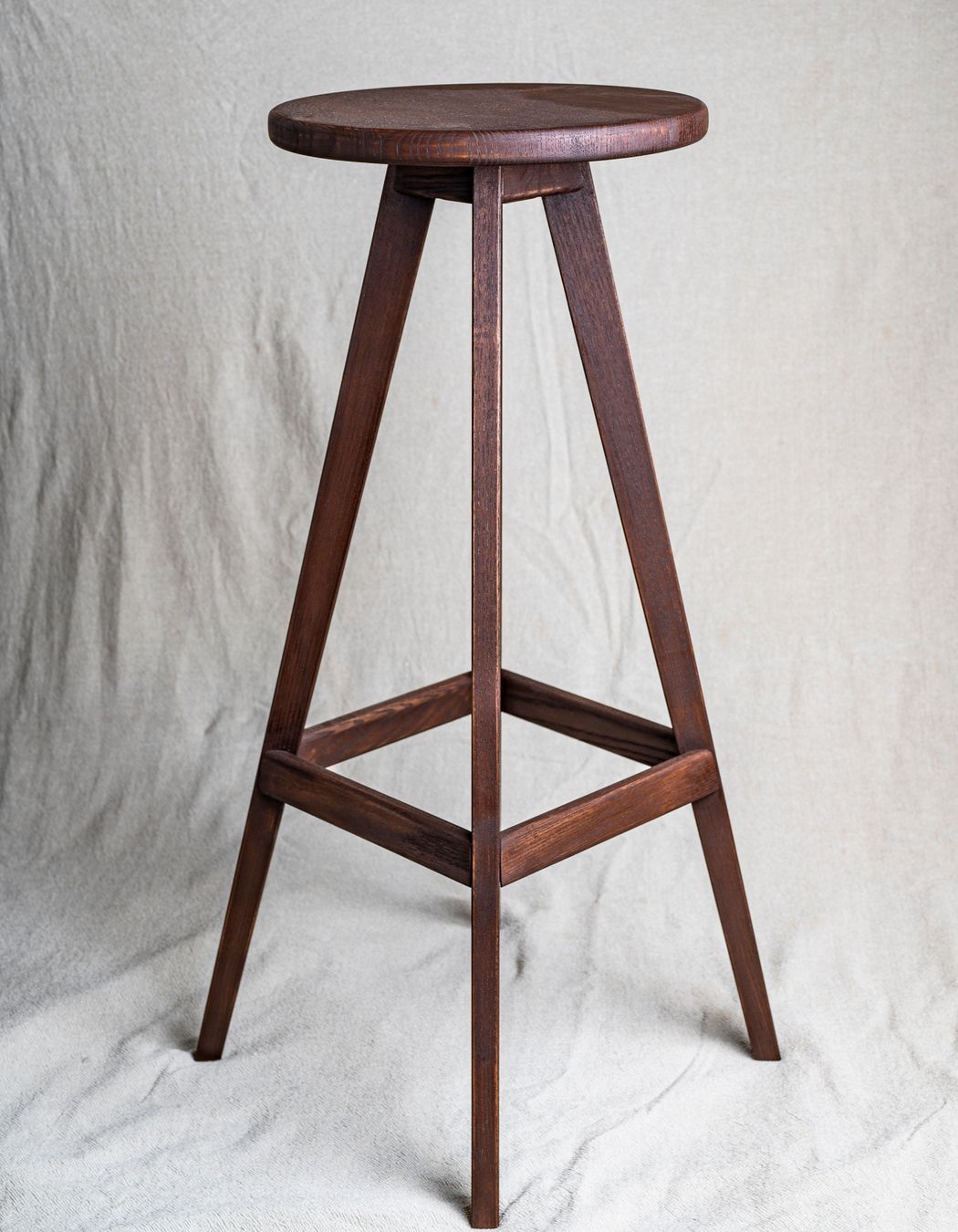 Copenhagen Barstool in Ash - Brown stain