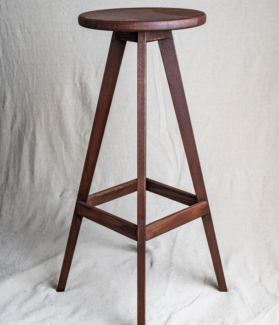 Copenhagen Barstool in Ash - Brown stain