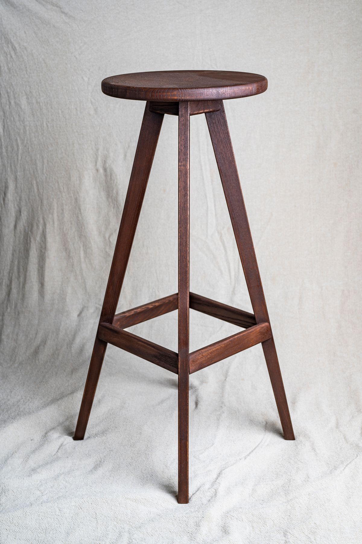 Copenhagen Barstool in Ash - Brown stain