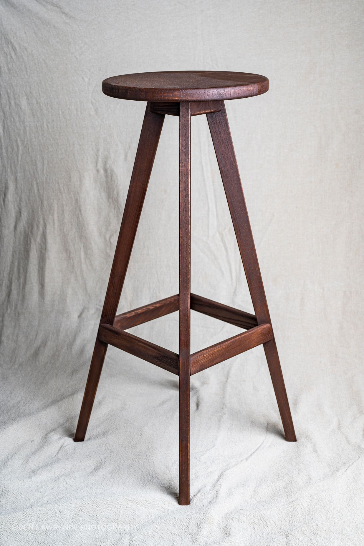 Copenhagen Barstool in Ash - Brown stain
