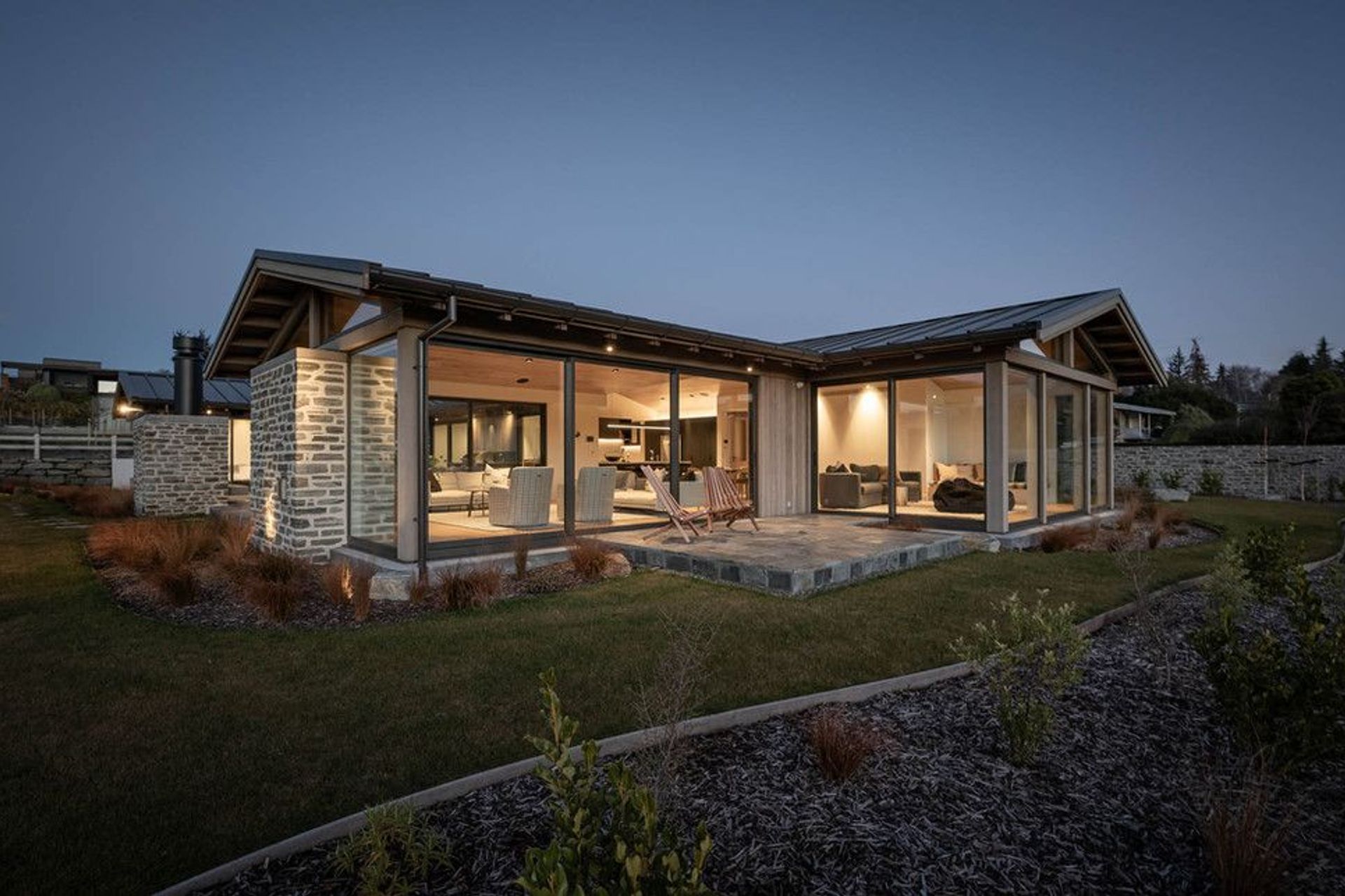 Aubrey Road, lakeside house.