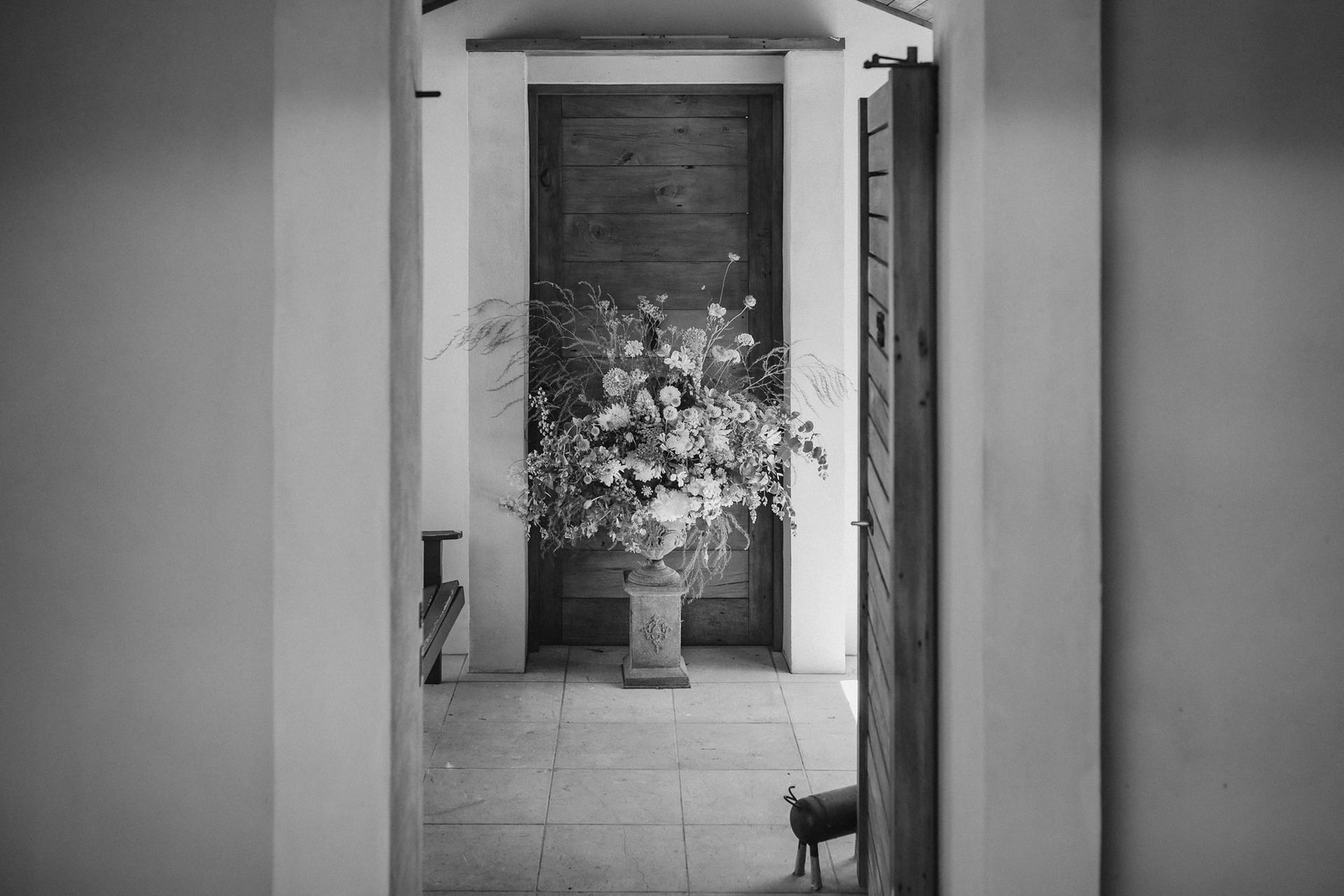 two houses and a garden