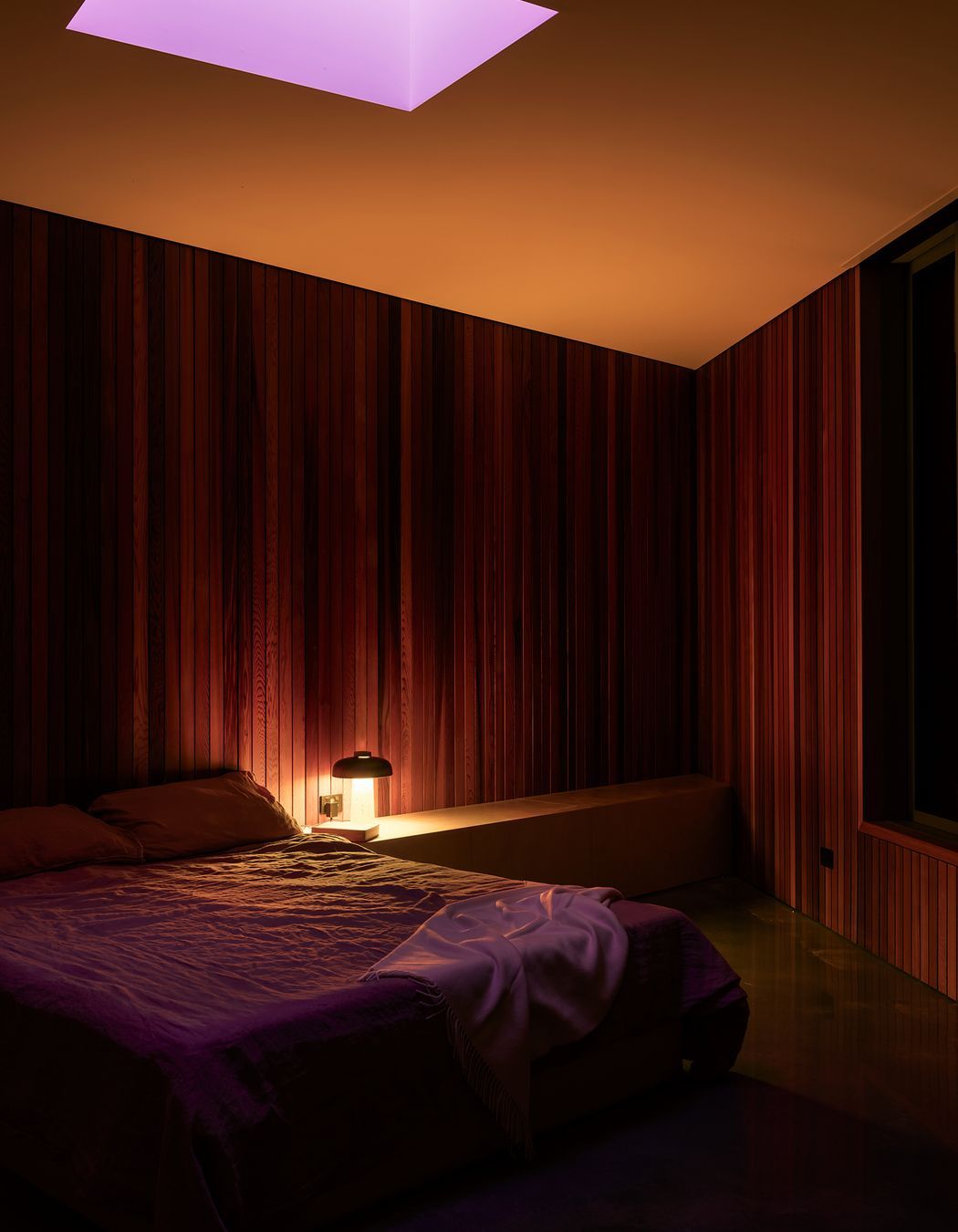 Bedroom Cedar Detail with Light Stalk
