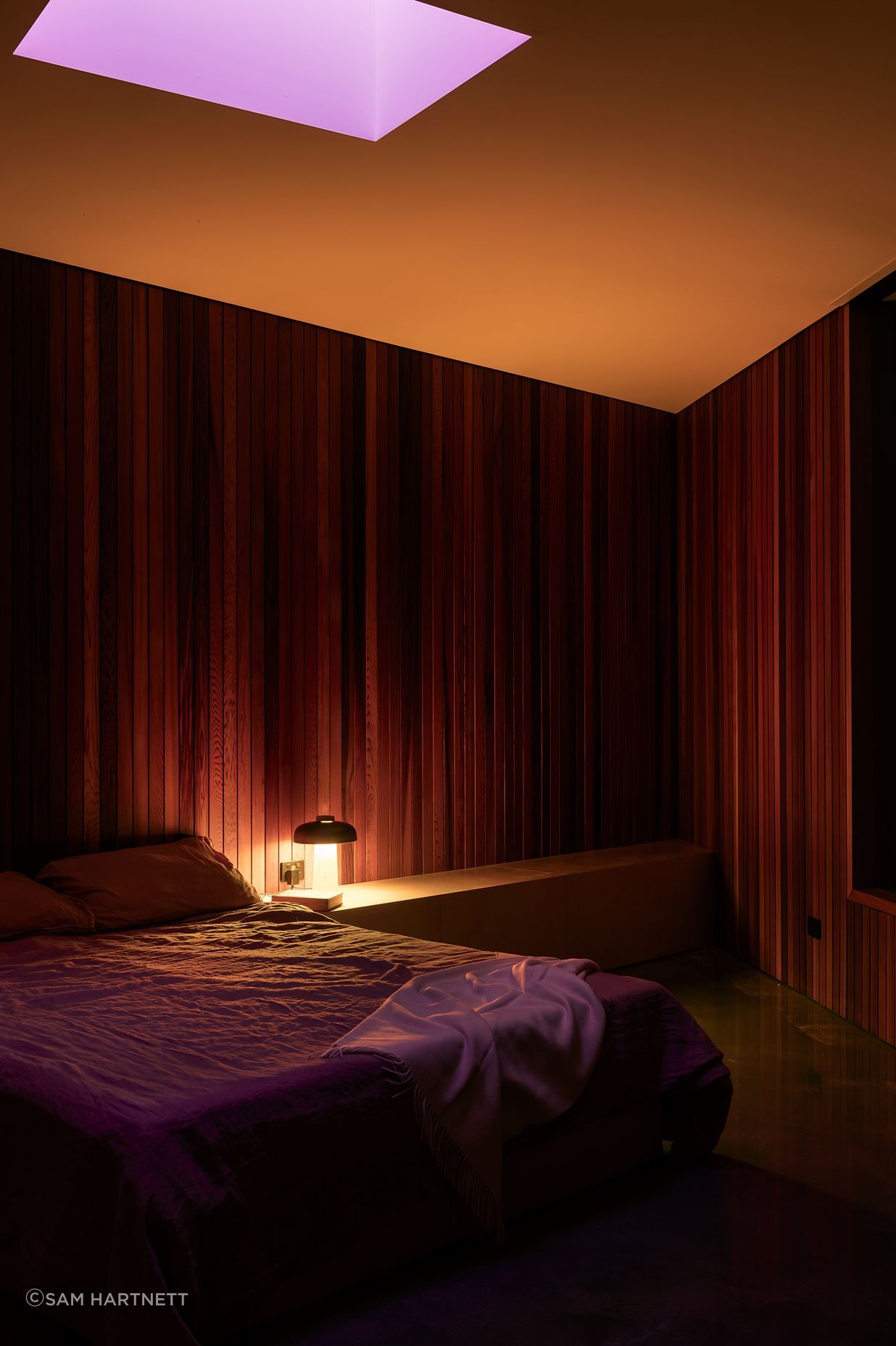 Bedroom Cedar Detail with Light Stalk