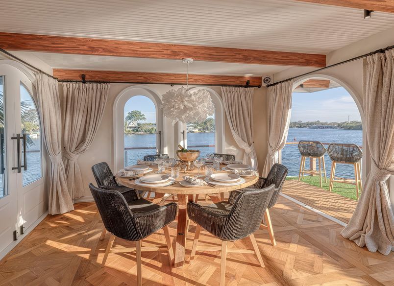 Set Sail On The French Martini Houseboat - QLD