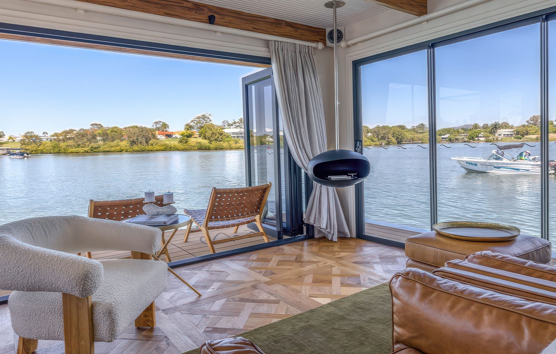 Set Sail On The French Martini Houseboat - QLD