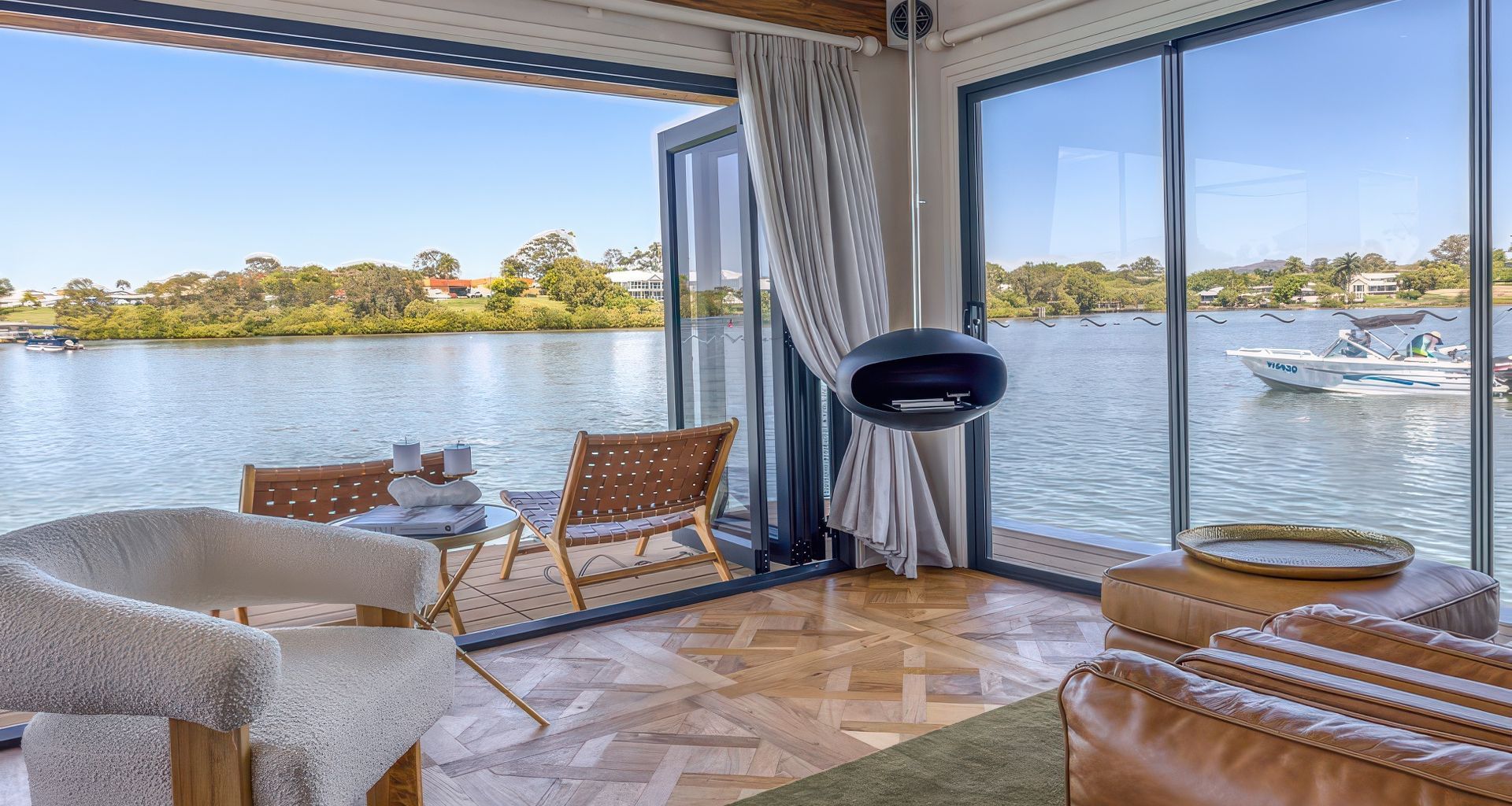 Set Sail On The French Martini Houseboat - QLD banner